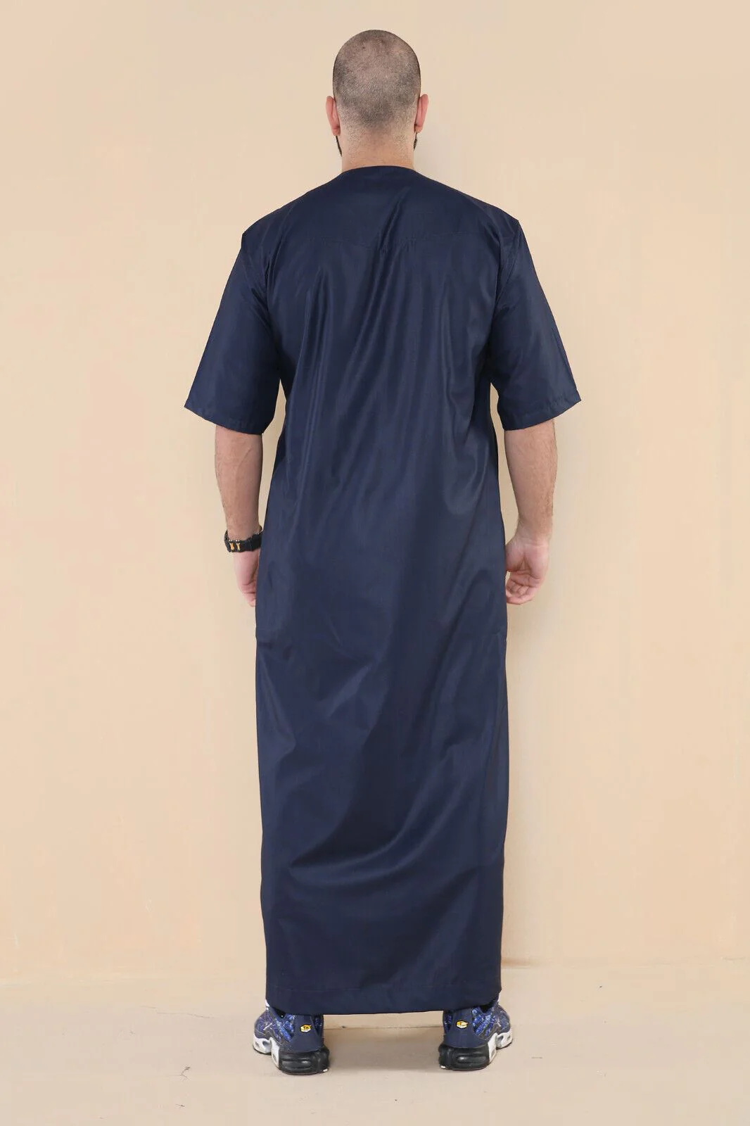Mens Thobe Jubba Islamic Arab Moroccan Saudi Zipped Kaftan Arab Robe - Image 27