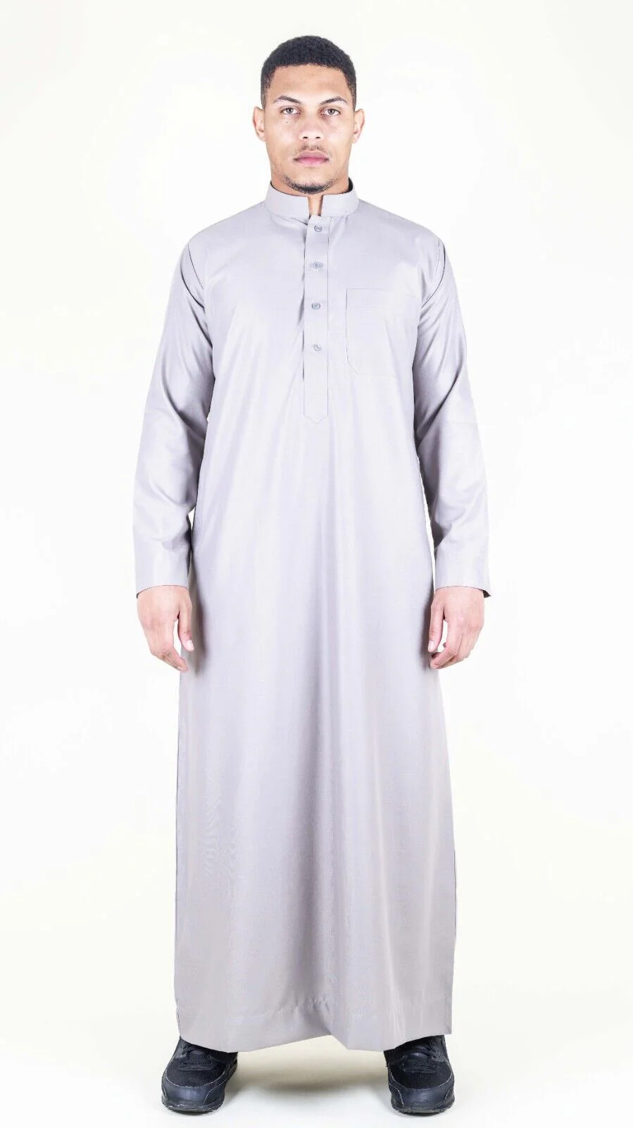 Mens Thobe Jubba Saudi Islamic Arabic Eid Cotton Kaftan Jubbah Umrah Robe - Image 10