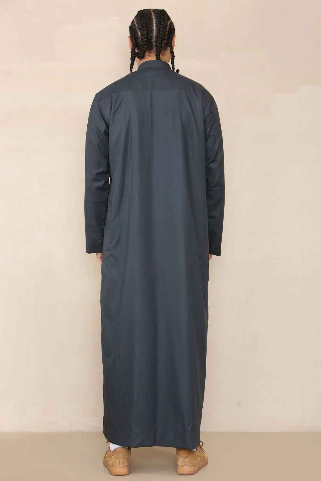 Mens Thobe Jubba Saudi Islamic Arabic Eid Cotton Kaftan Jubbah Umrah Robe - Image 32