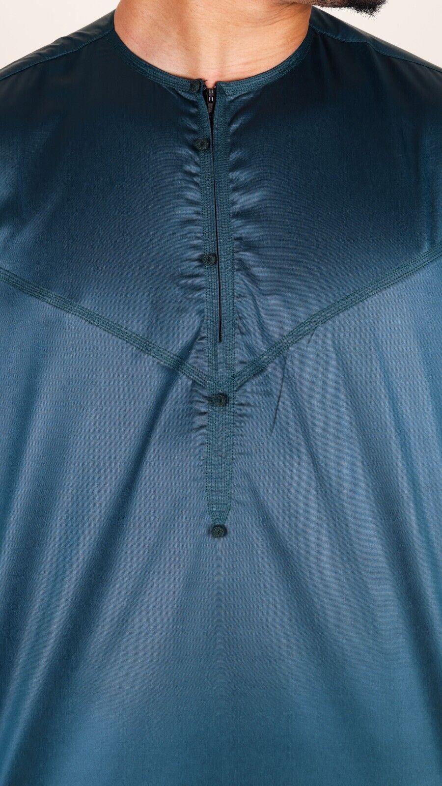 Men's Thobe Robe Satin Emirati Islamic Jubba Eid Regular Fit - Image 13