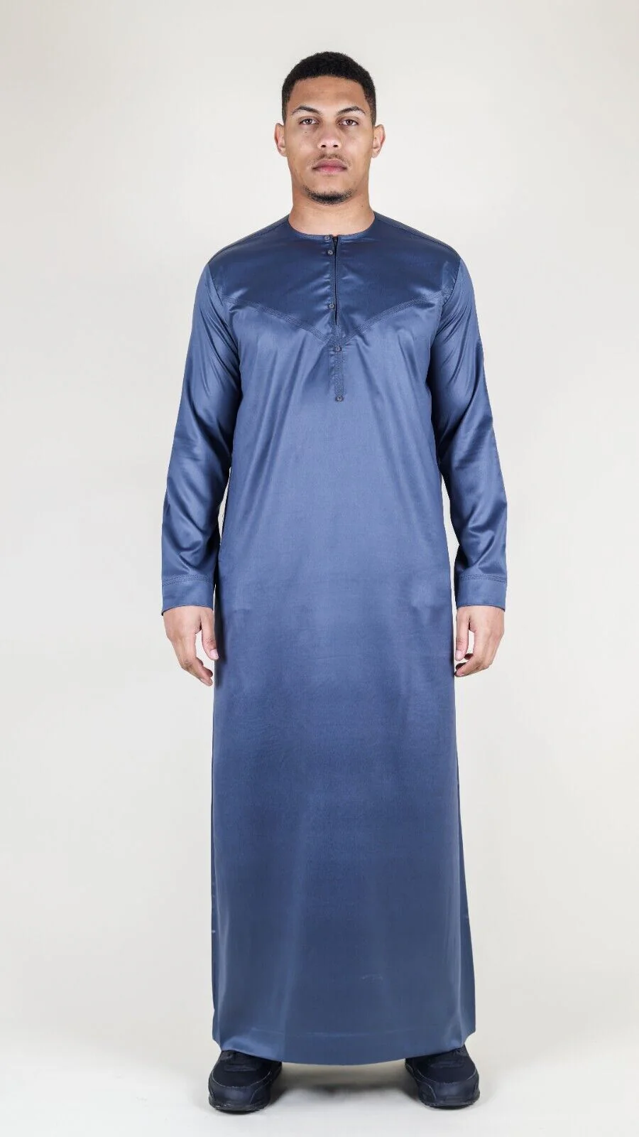 Men's Thobe Robe Satin Emirati Islamic Jubba Eid Regular Fit - Image 23