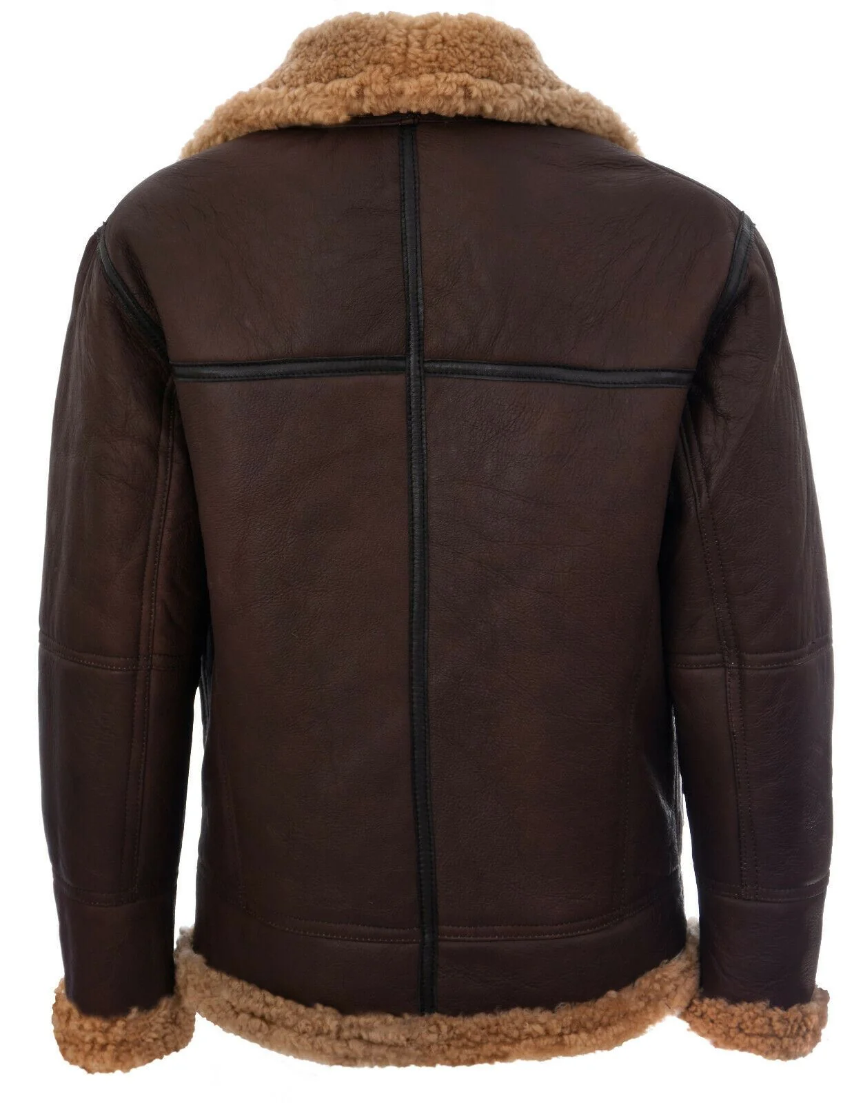 Mens Vintage B3 Shearling Jacket-Haslingden - Image 3