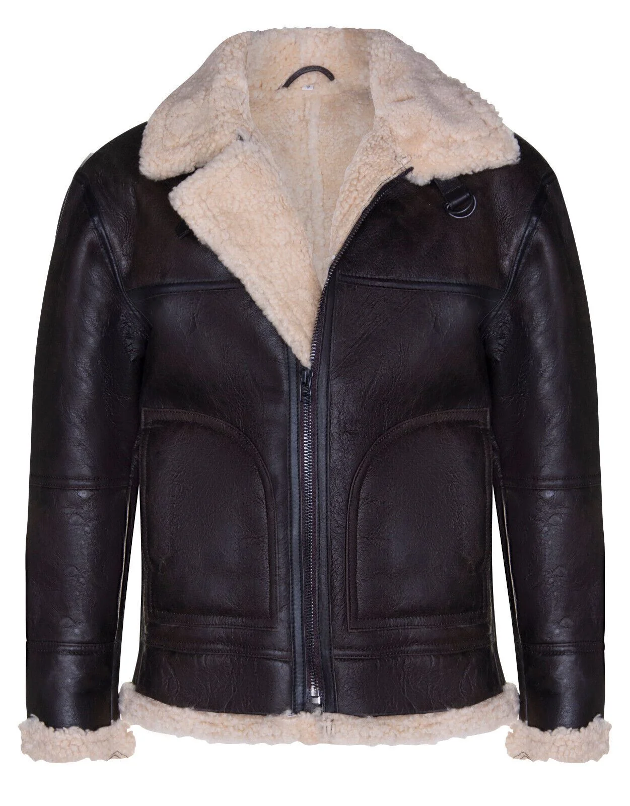 Mens Vintage B3 Shearling Jacket-Haslingden - Image 6