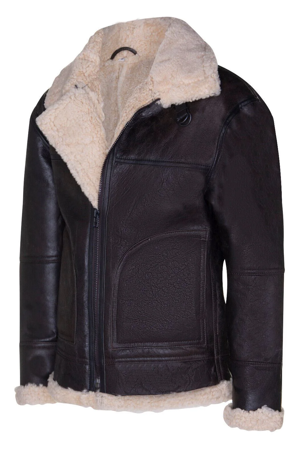 Mens Vintage B3 Shearling Jacket-Haslingden - Image 7