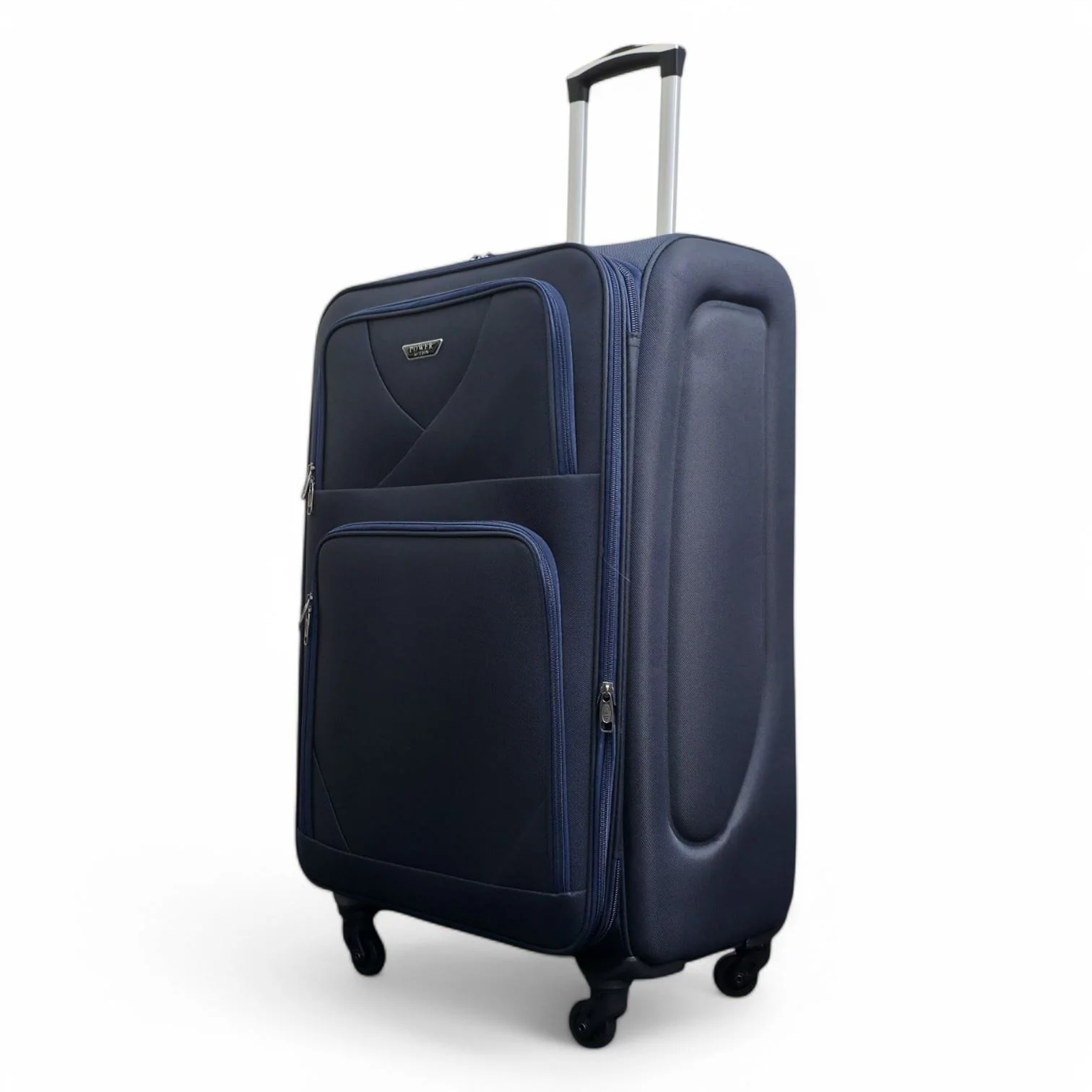 Nagoya Large Soft Shell Suitcase in Navy - Image 4