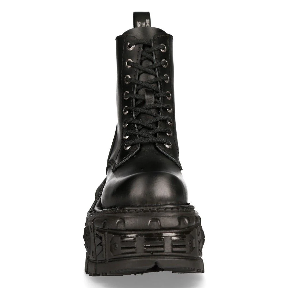 New Rock Unisex Military Techno Platform Boots- M-MILI084N-S5 - Image 4
