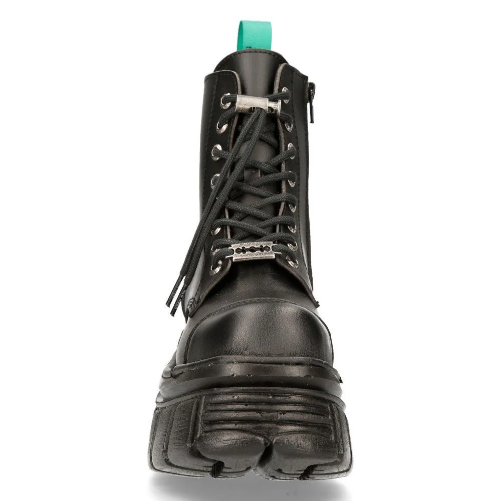 New Rock Vegan Leather Combat Platform Boots- TANKMILI083-VS2 - Image 4