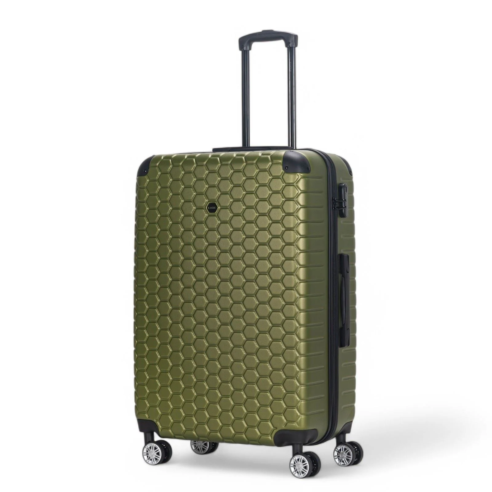Noda Large Hard Shell Suitcase in Green - Image 4