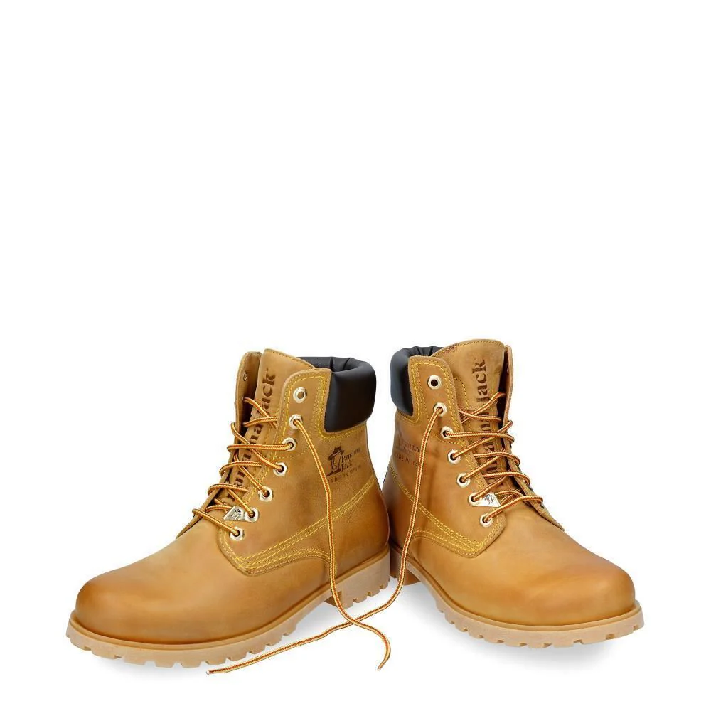 Panama Jack 03 C1 Mens Boots Tan Waterproof Leather Lace Up Hiking Ankle Chukka - Image 2