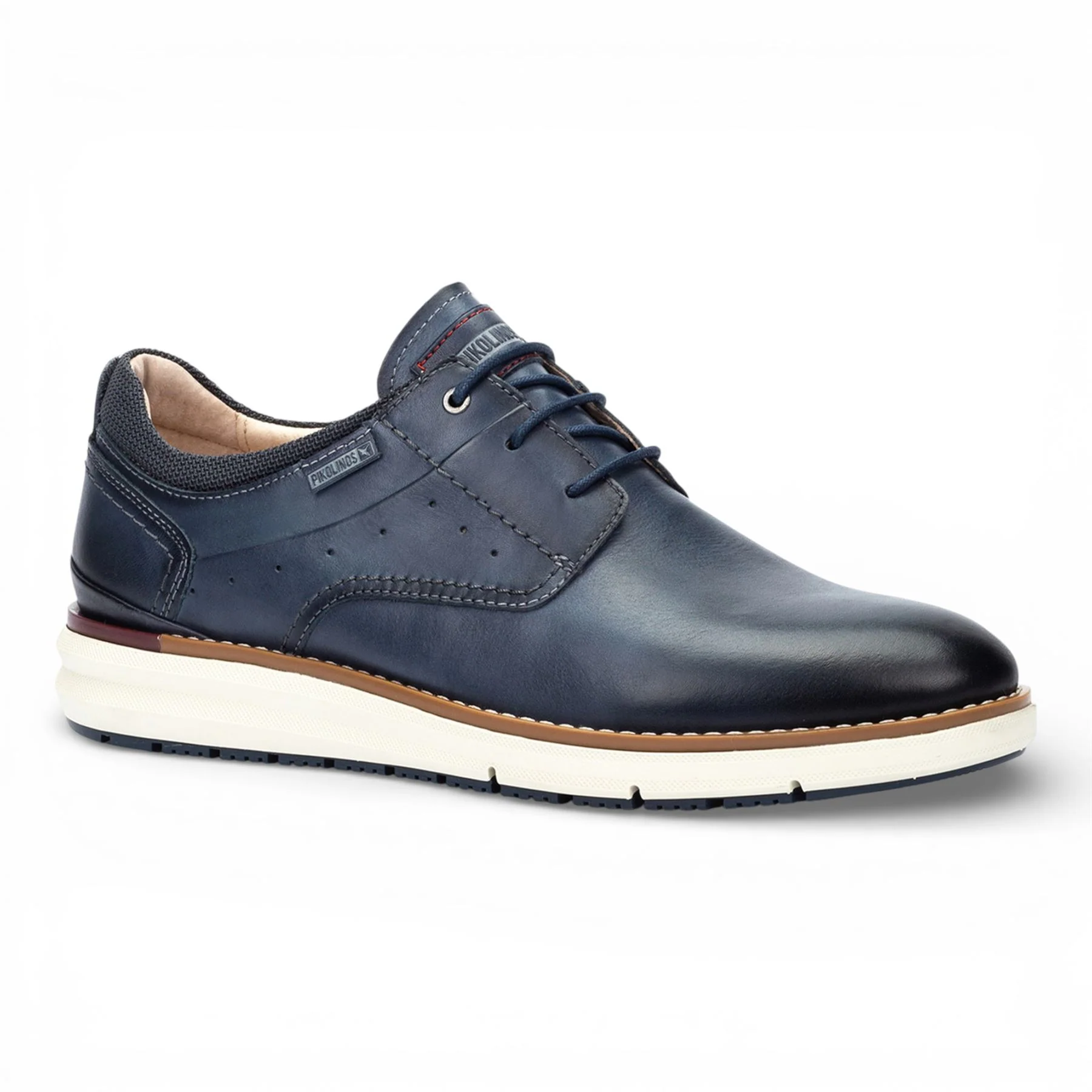Pikolinos Men's Blue Leather Lace-Up Sneaker Trainers Shoes - Manacor - Image 8
