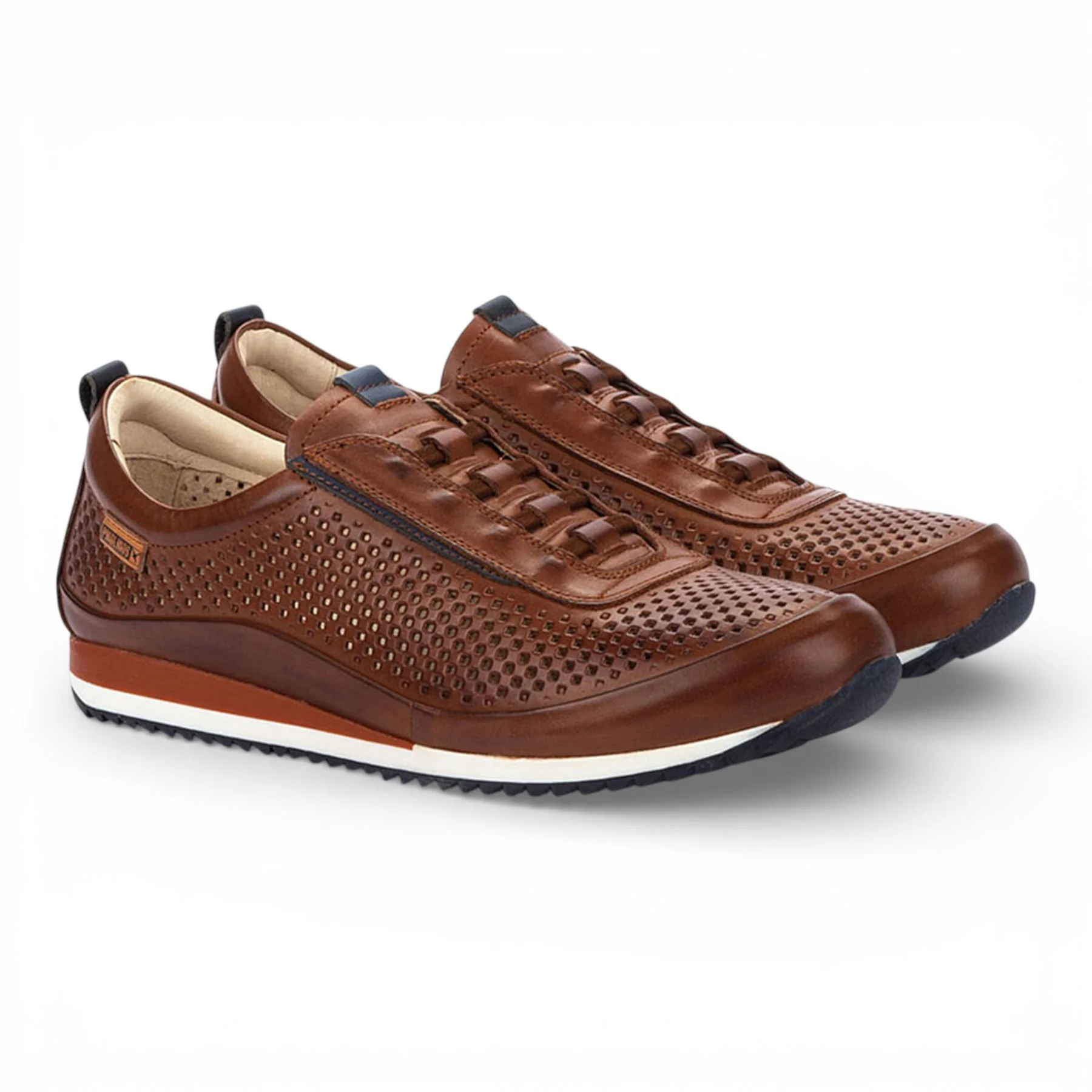 Pikolinos Men's Brown Leather Elastic Slip-on Sneaker Trainers Shoes - Liverpool - Image 4