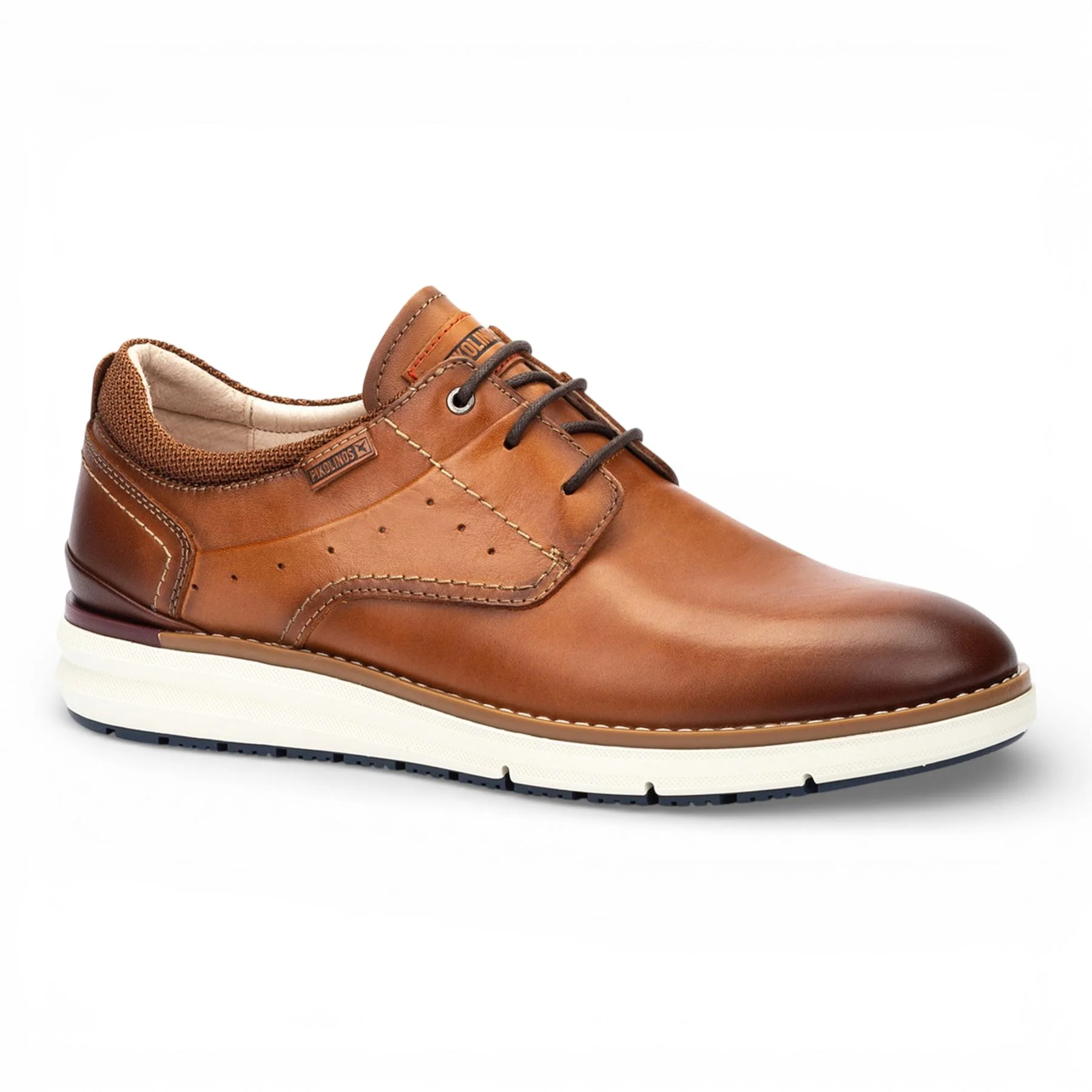 Pikolinos Men's Brown Leather Lace-Up Sneaker Trainers Shoes - Manacor - Image 3