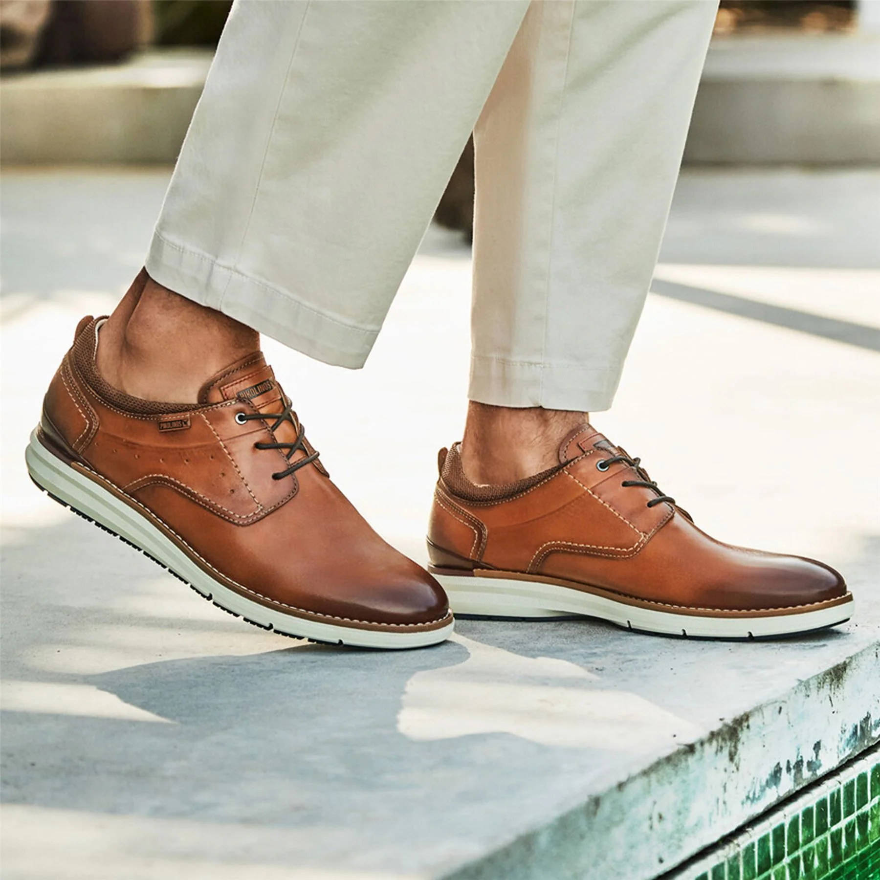 Pikolinos Men's Brown Leather Lace-Up Sneaker Trainers Shoes - Manacor - Image 9