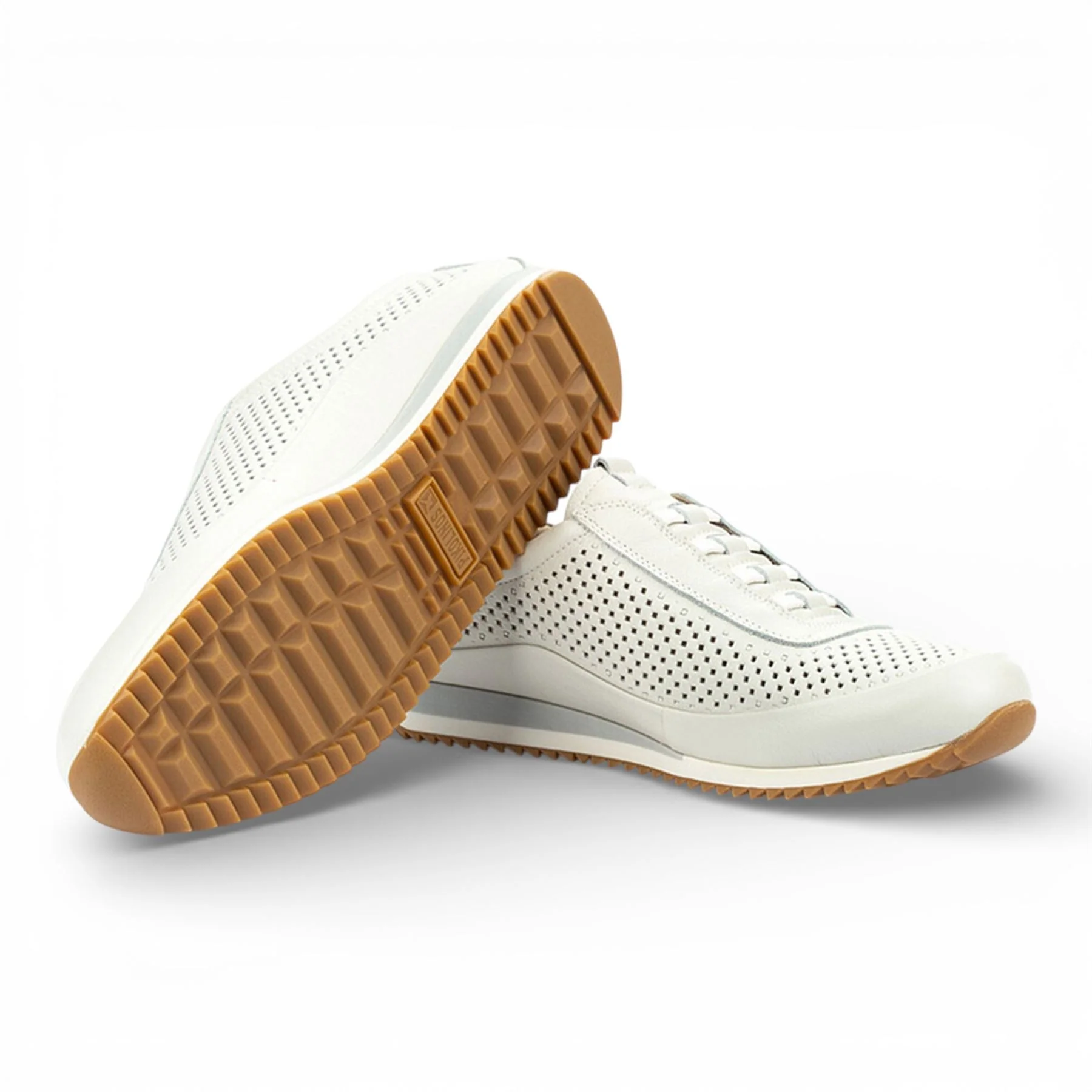 Pikolinos Men's White Leather Elastic Slip-on Sneaker Trainers Shoes - Liverpool - Image 7