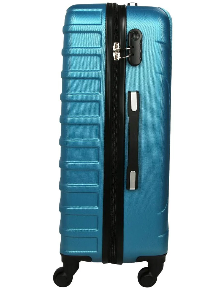 Robust Lightweight Blue Hard shell Suitcase 4 Wheel Luggage - Image 8
