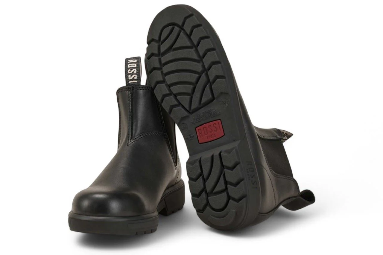 Rossi 301 Endura Black Leather Chelsea Boots - Image 4