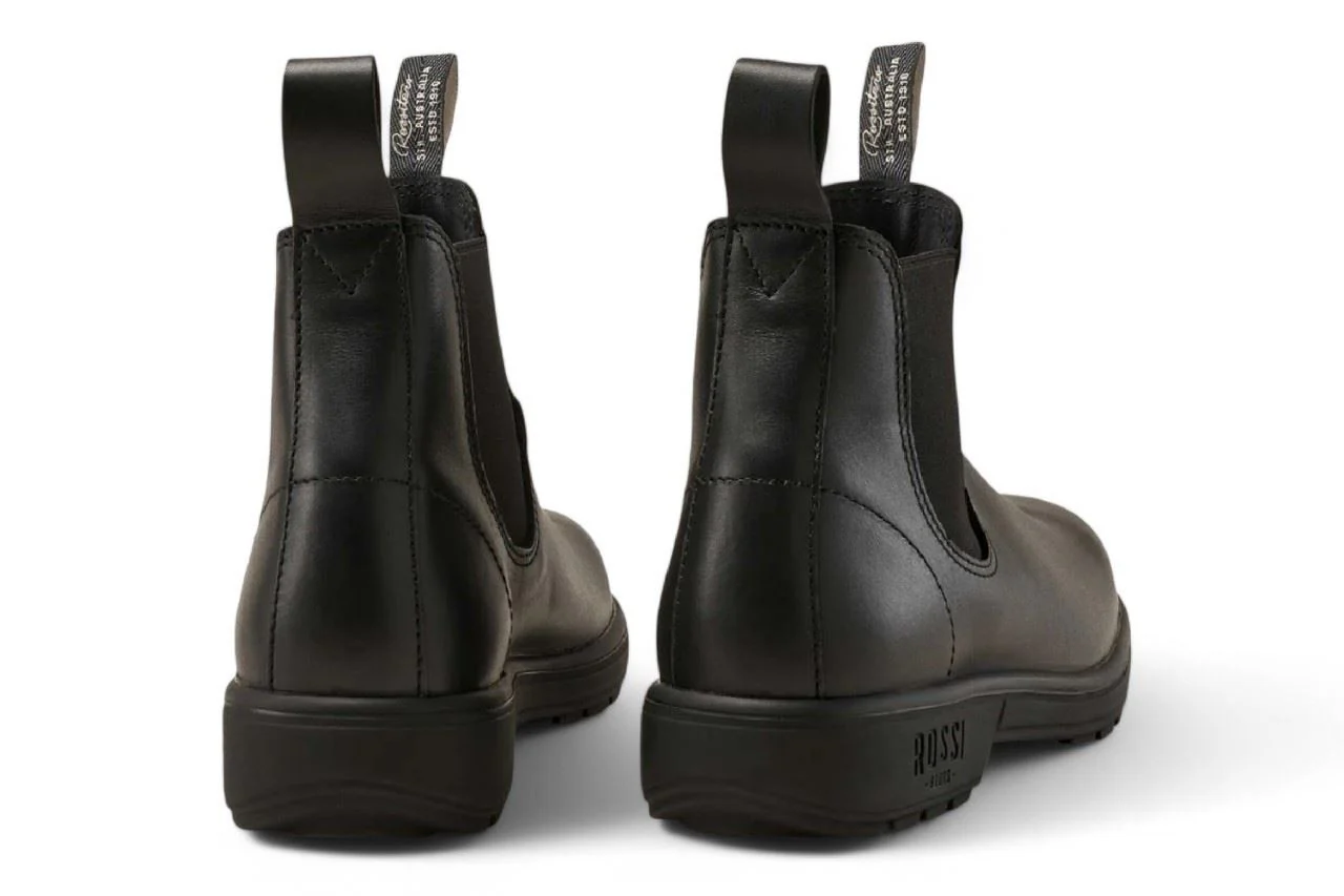 Rossi 301 Endura Black Leather Chelsea Boots - Image 5