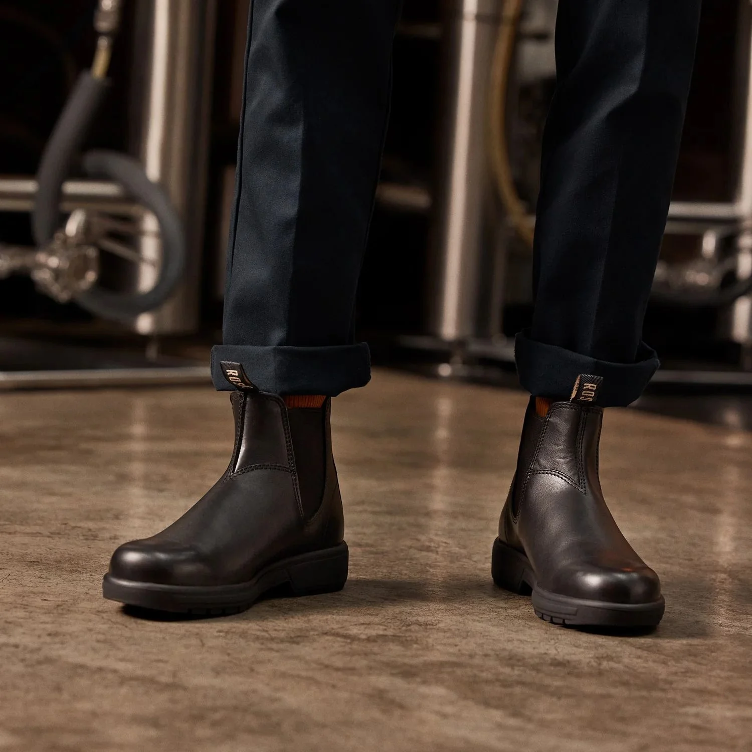 Rossi 301 Endura Black Leather Chelsea Boots - Image 7
