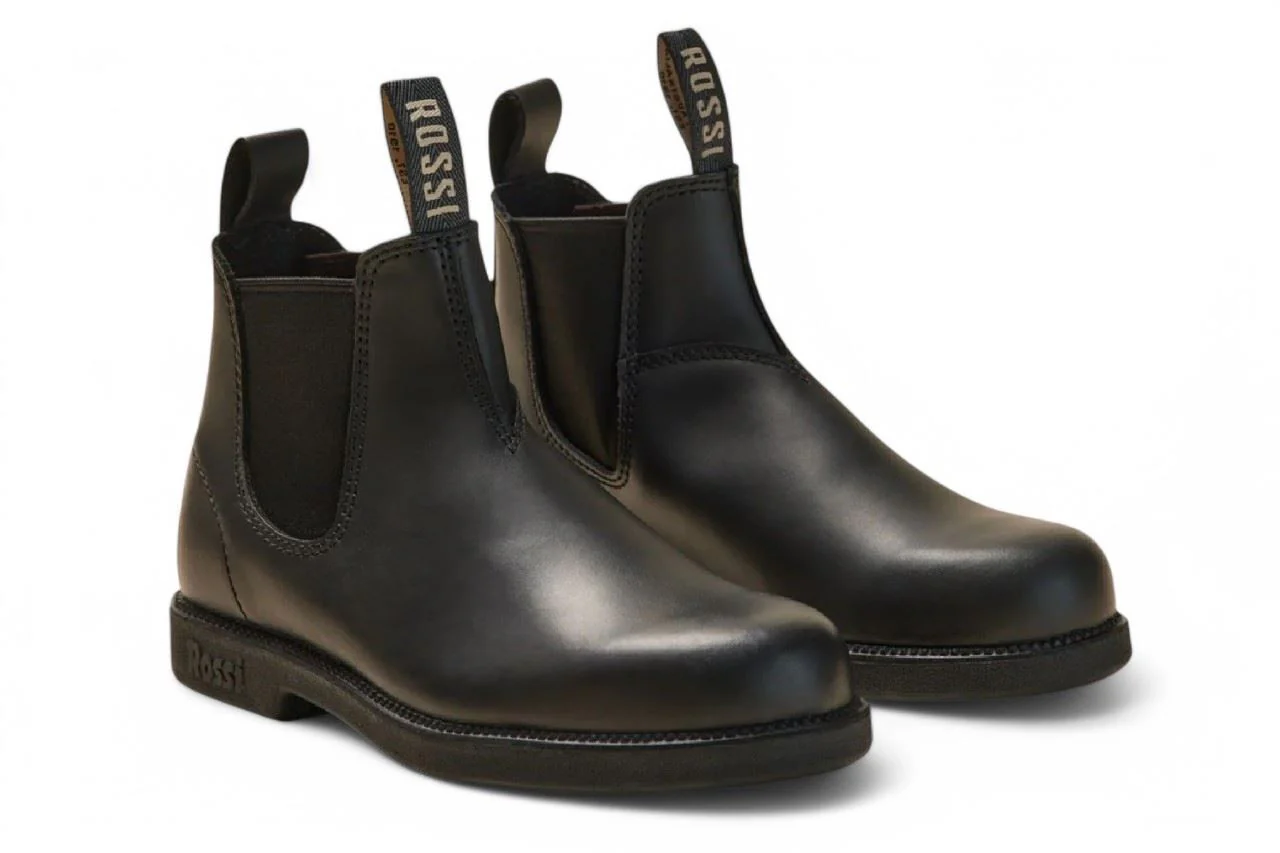 Rossi 607 Booma Black Leather Chelsea Boots - Image 3