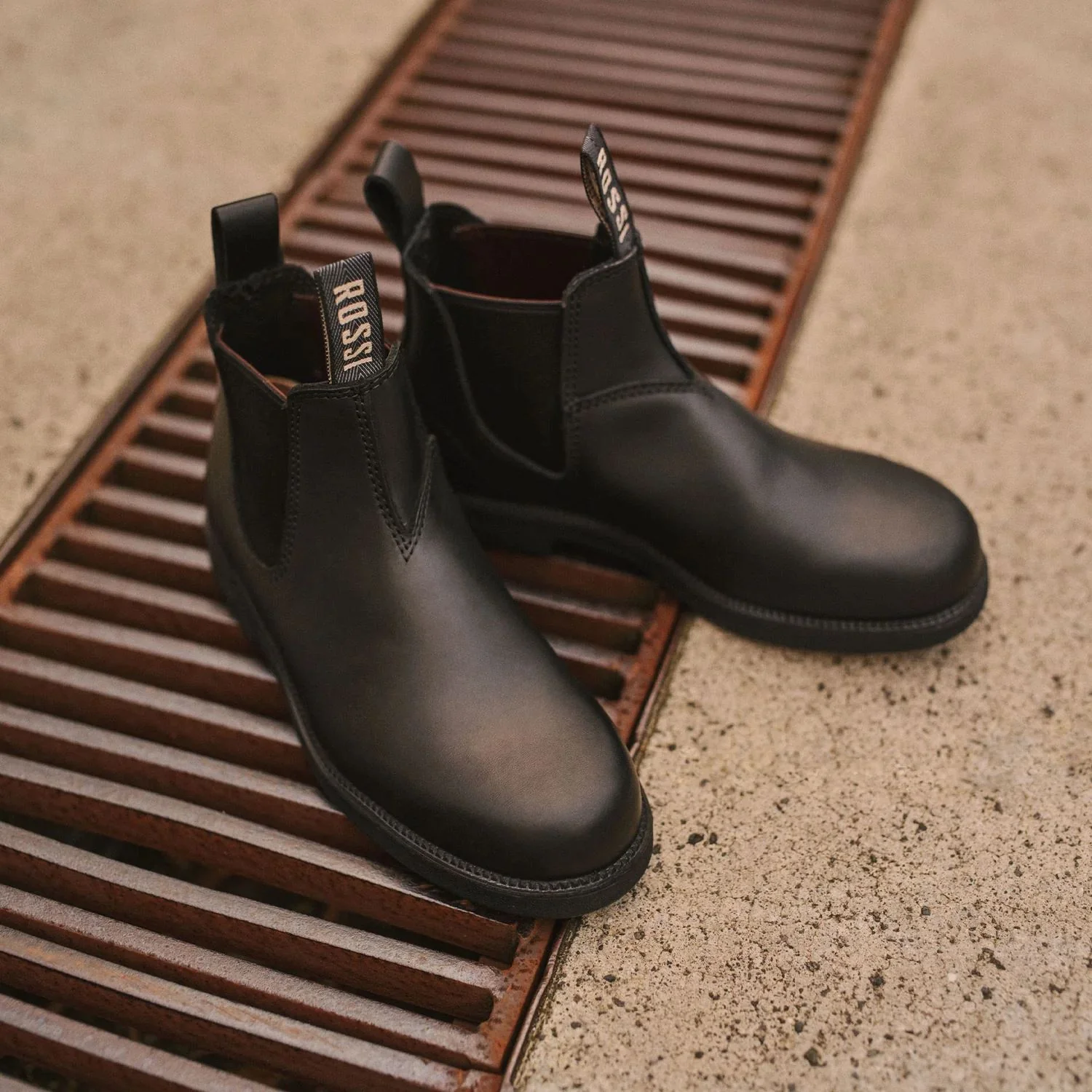 Rossi 607 Booma Black Leather Chelsea Boots - Image 6