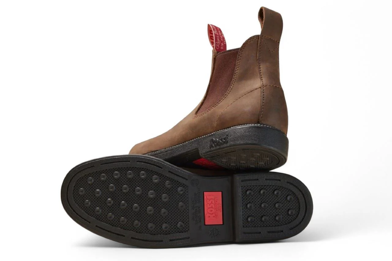 Rossi 607 Booma Rustic Brown Leather Chelsea Boots - Image 4