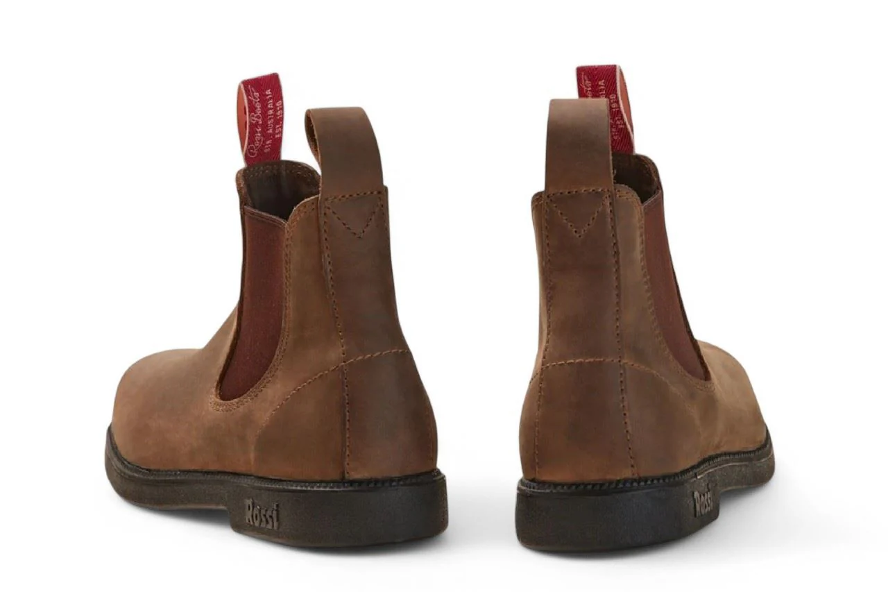 Rossi 607 Booma Rustic Brown Leather Chelsea Boots - Image 5
