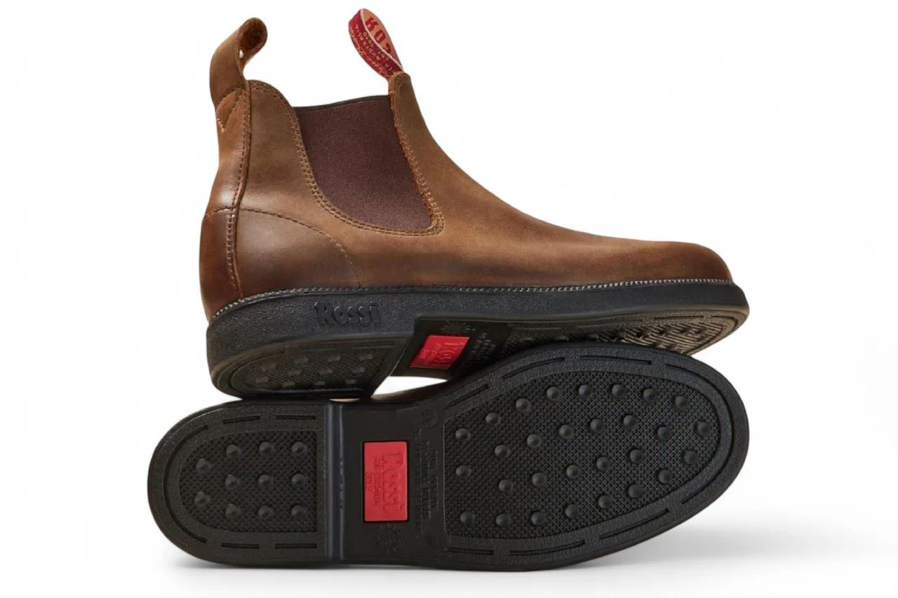 Rossi 607 Booma Tan Leather Chelsea Boots - Image 4
