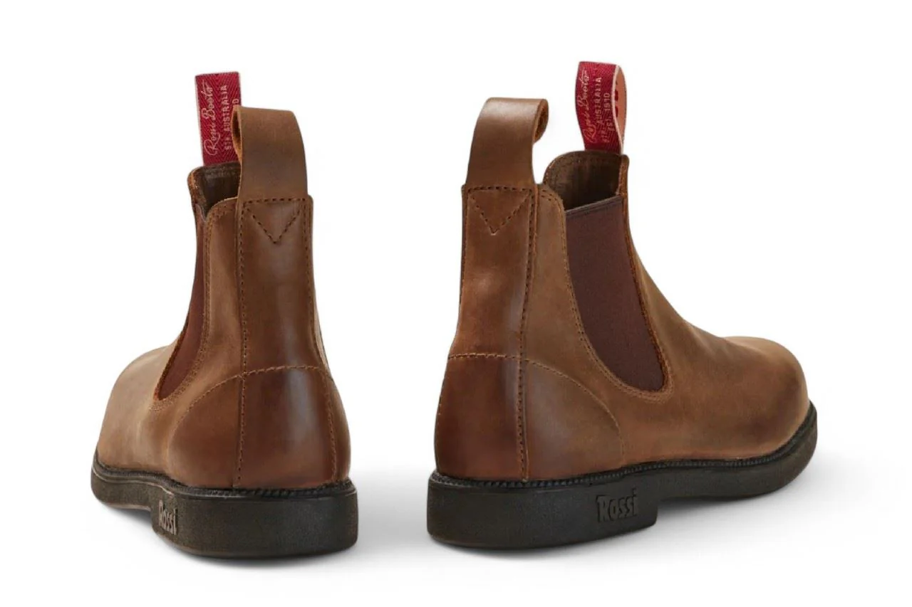 Rossi 607 Booma Tan Leather Chelsea Boots - Image 5