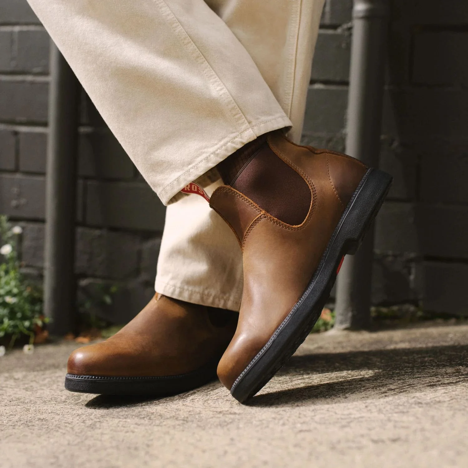 Rossi 607 Booma Tan Leather Chelsea Boots - Image 6