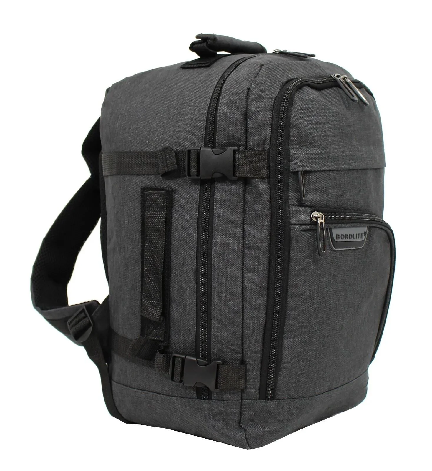Rucksack Backpack 40x20 x25 cm Underseat Travel Cabin Bag for Easy Jet, Ryanair Black - Image 3