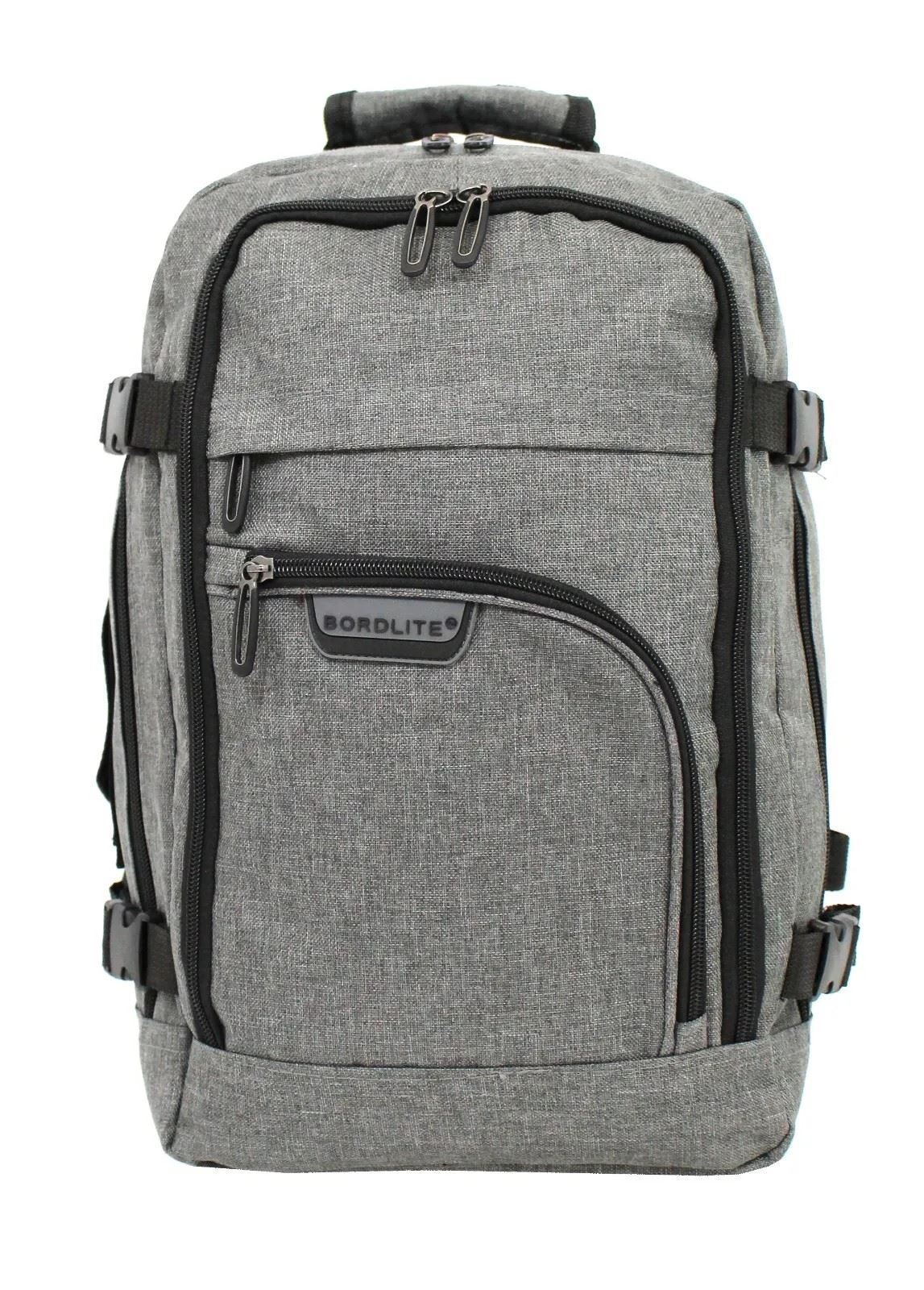 Rucksack Backpack 40x20 x25 cm Underseat Travel Cabin Bag for Easy Jet, Ryanair grey - Image 4
