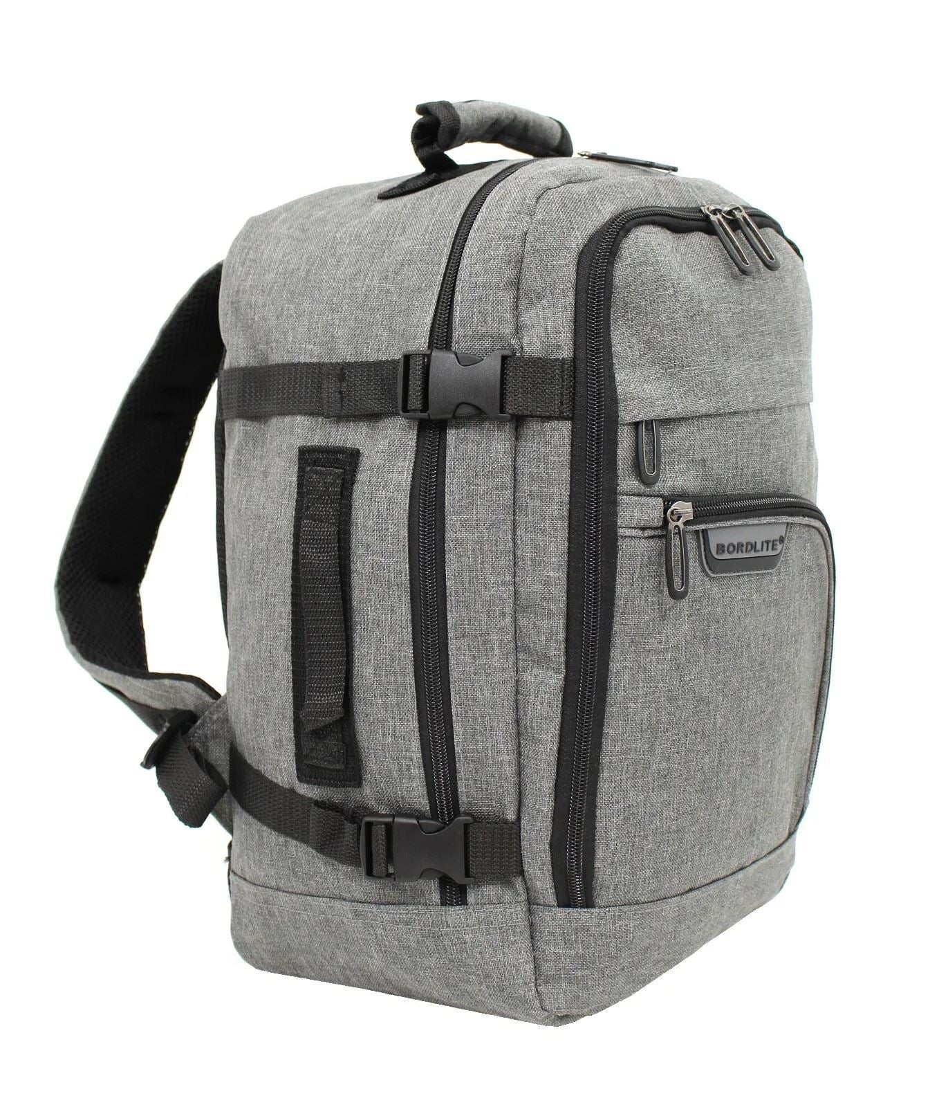 Rucksack Backpack 40x20 x25 cm Underseat Travel Cabin Bag for Easy Jet, Ryanair grey - Image 5