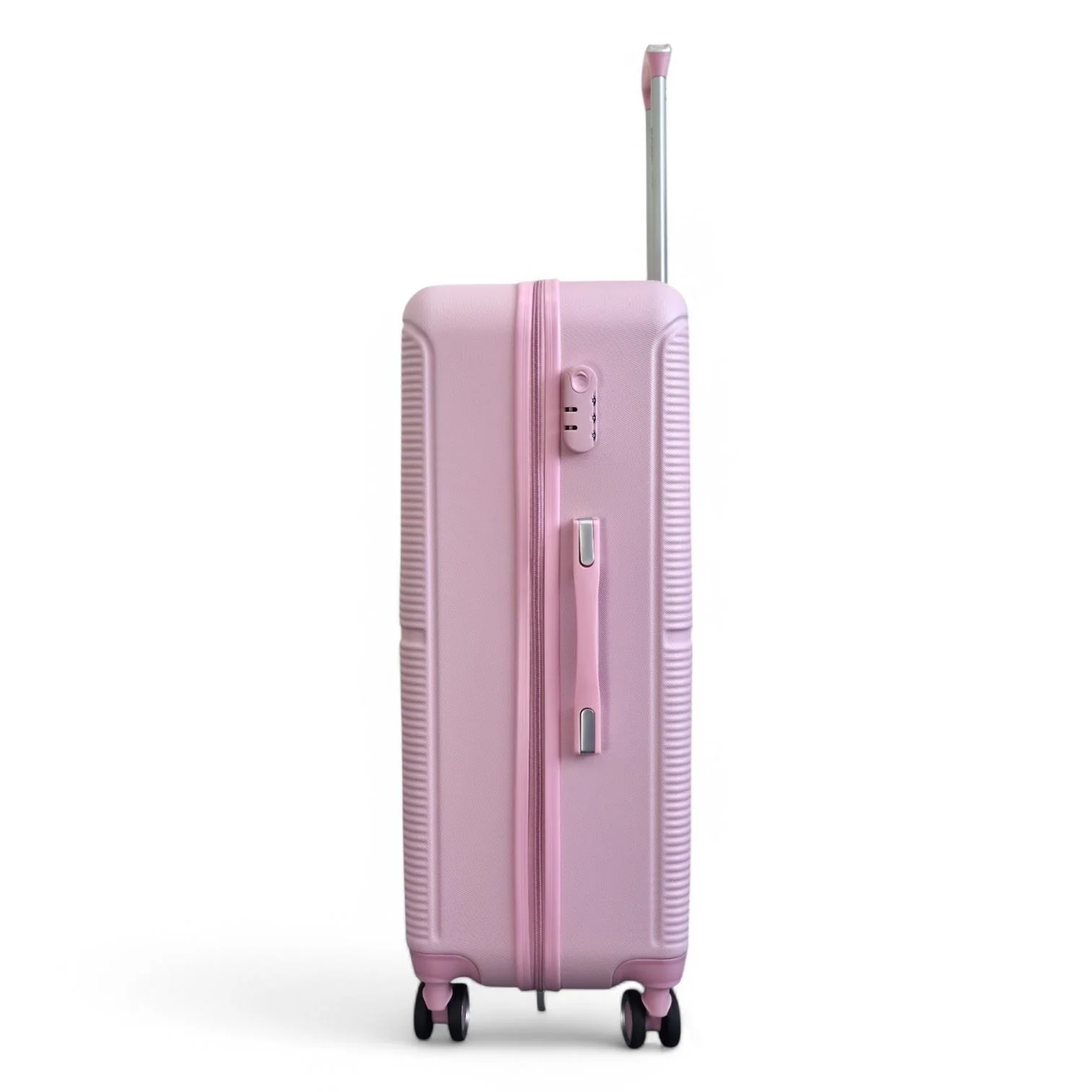 Seto Large Hard Shell Suitcase in Pink - Image 5