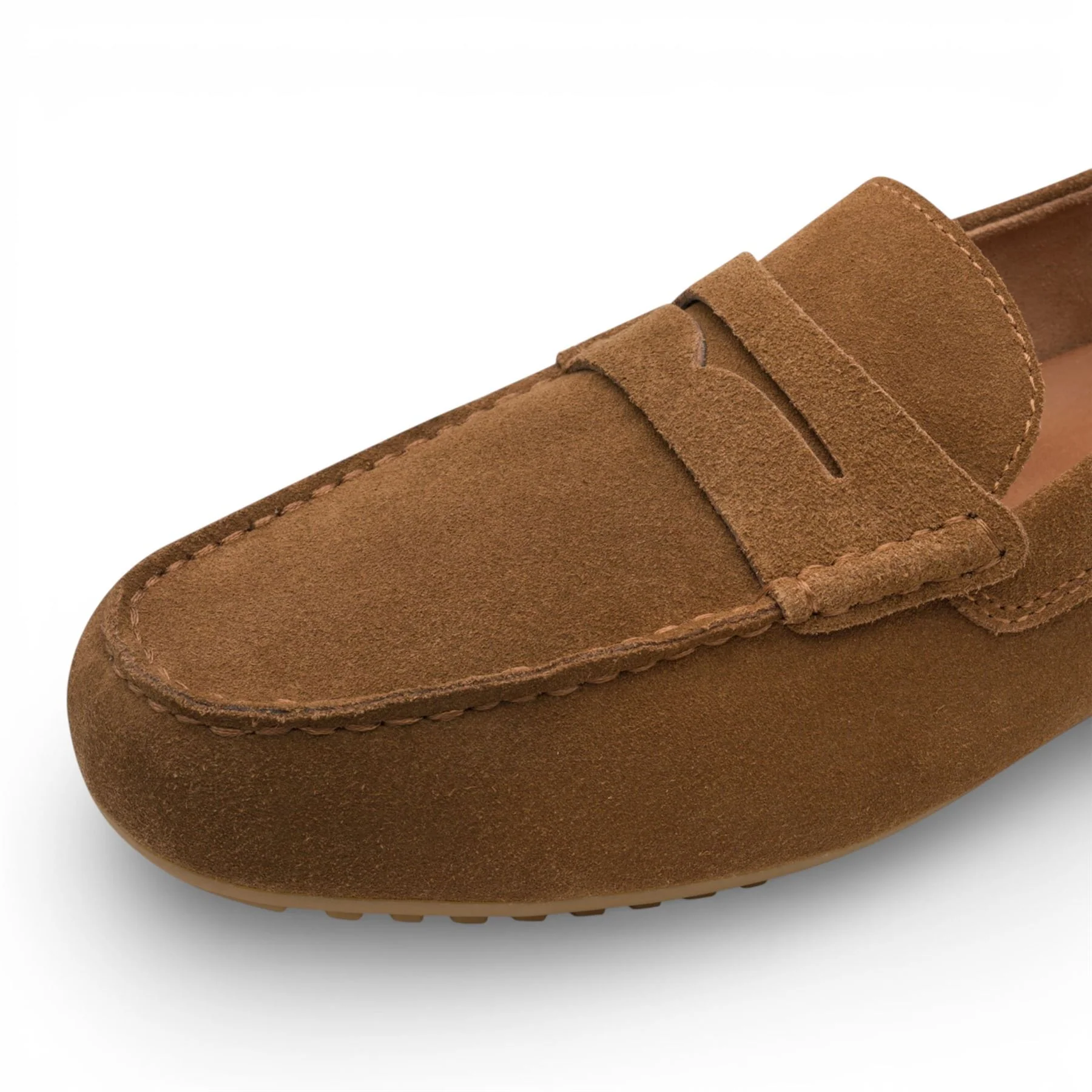 Tamaris Mens Brown Suede Moccasin Loafers Casual Shoes - Image 6