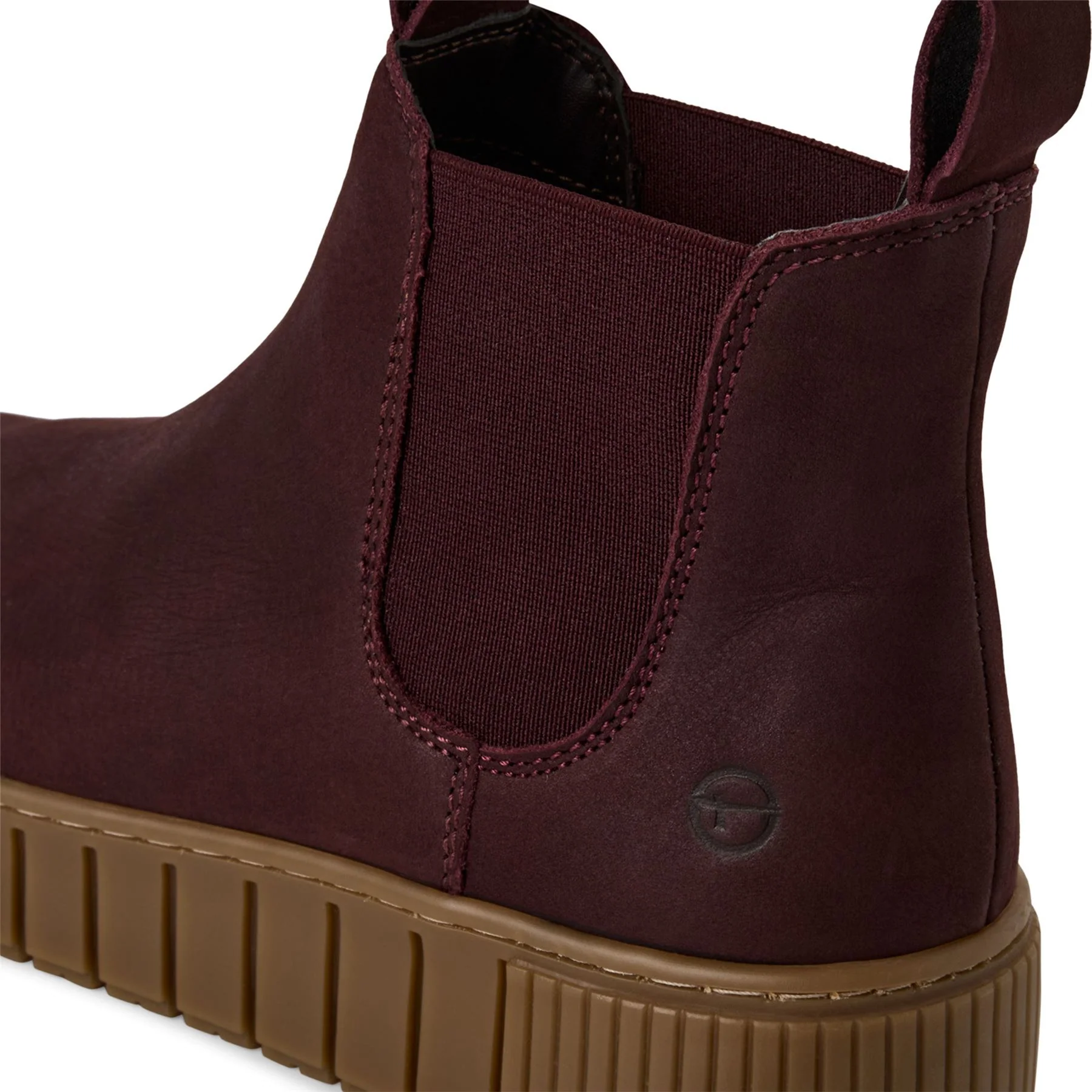 Tamaris Womens Bordeaux Burgundy Leather Chelsea Ankle Boots - Image 8