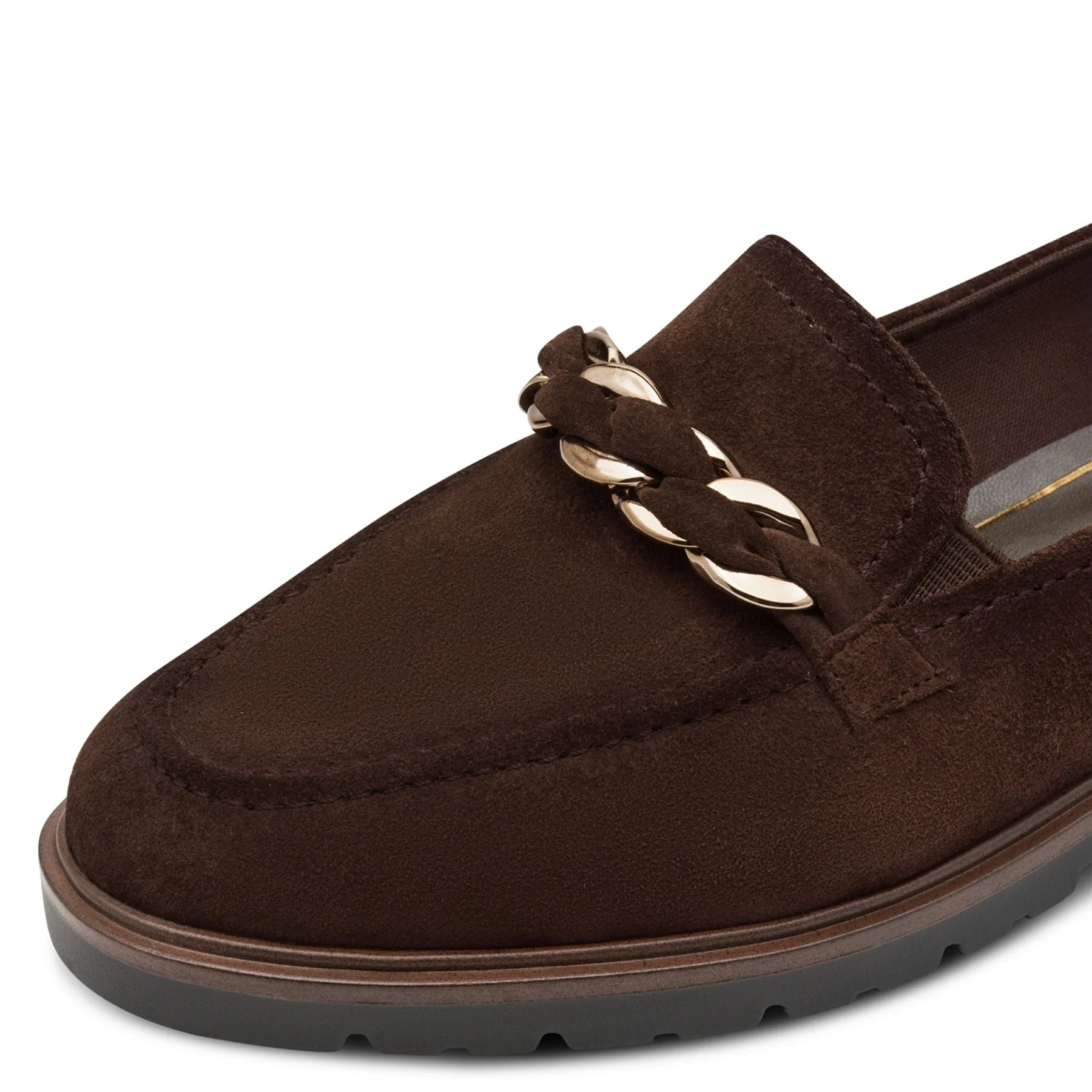 Tamaris Womens Mocca Brown Suede Leather Loafers Shoes - Image 8