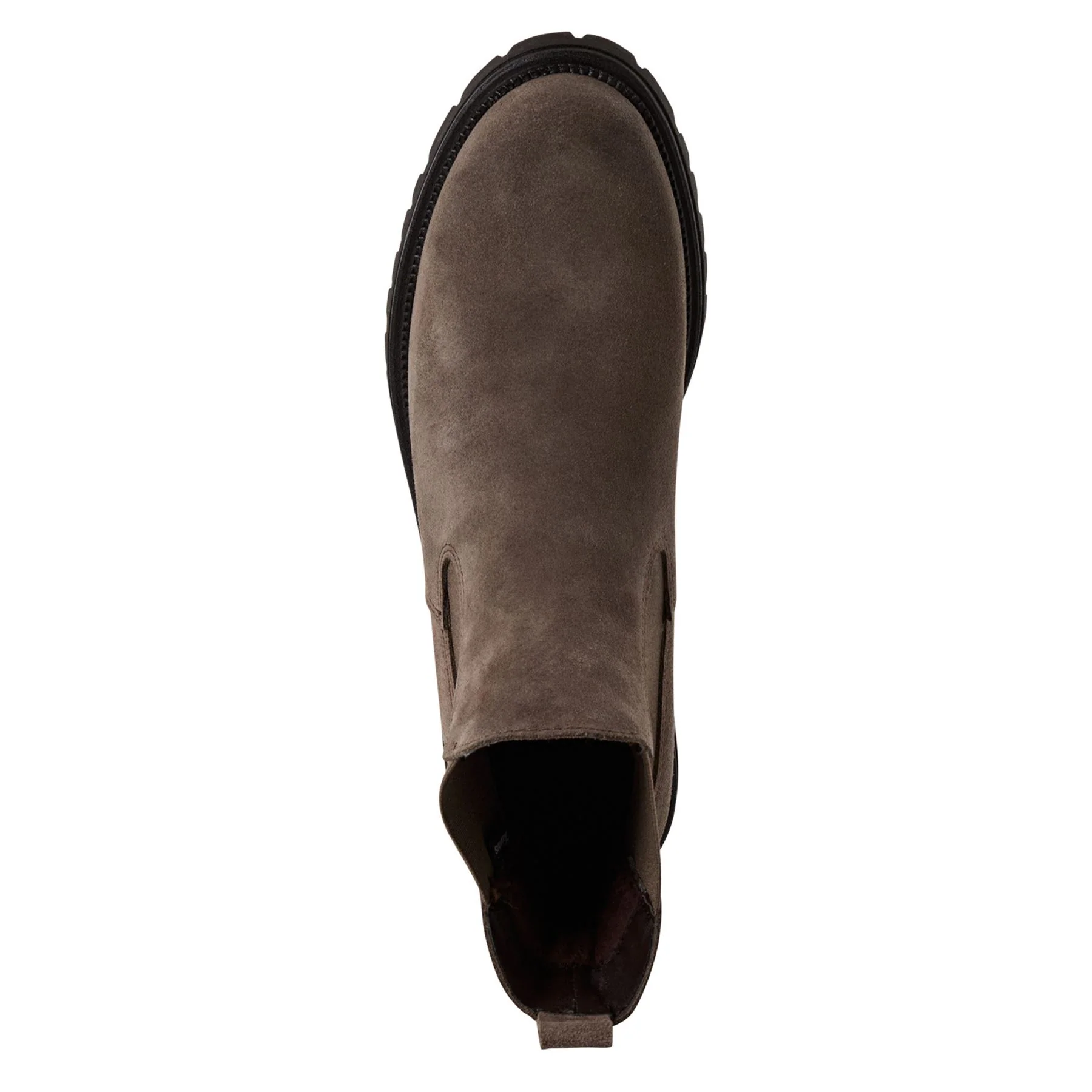 Tamaris Womens Taupe Brown Leather Classic High Chelsea Ankle Boots - Image 5