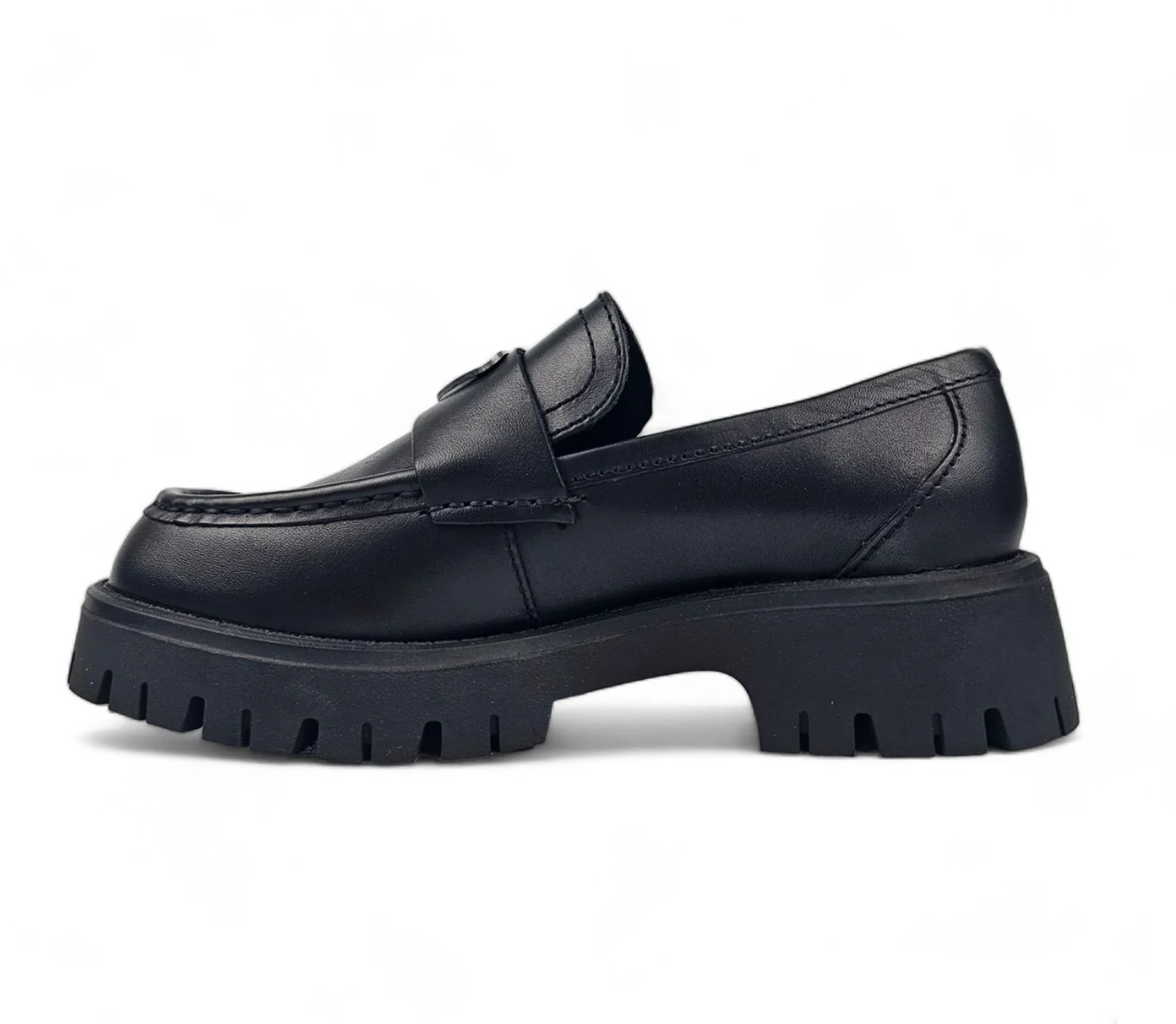 Windsorsmith Black Leather Chunky Loafers - Throne - Image 4