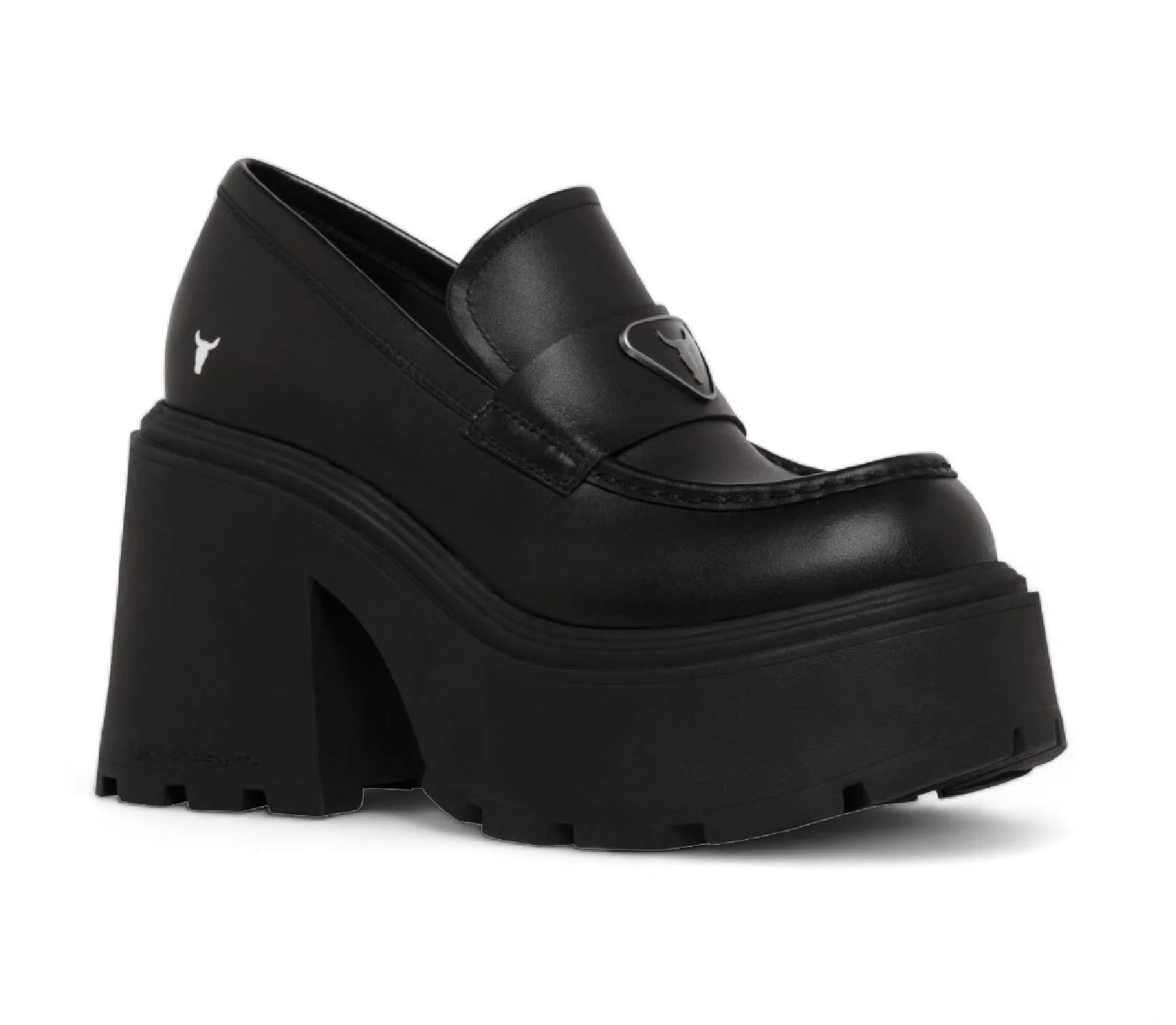 Windsorsmith Black Leather Platform Shoes - Spolied - Image 3