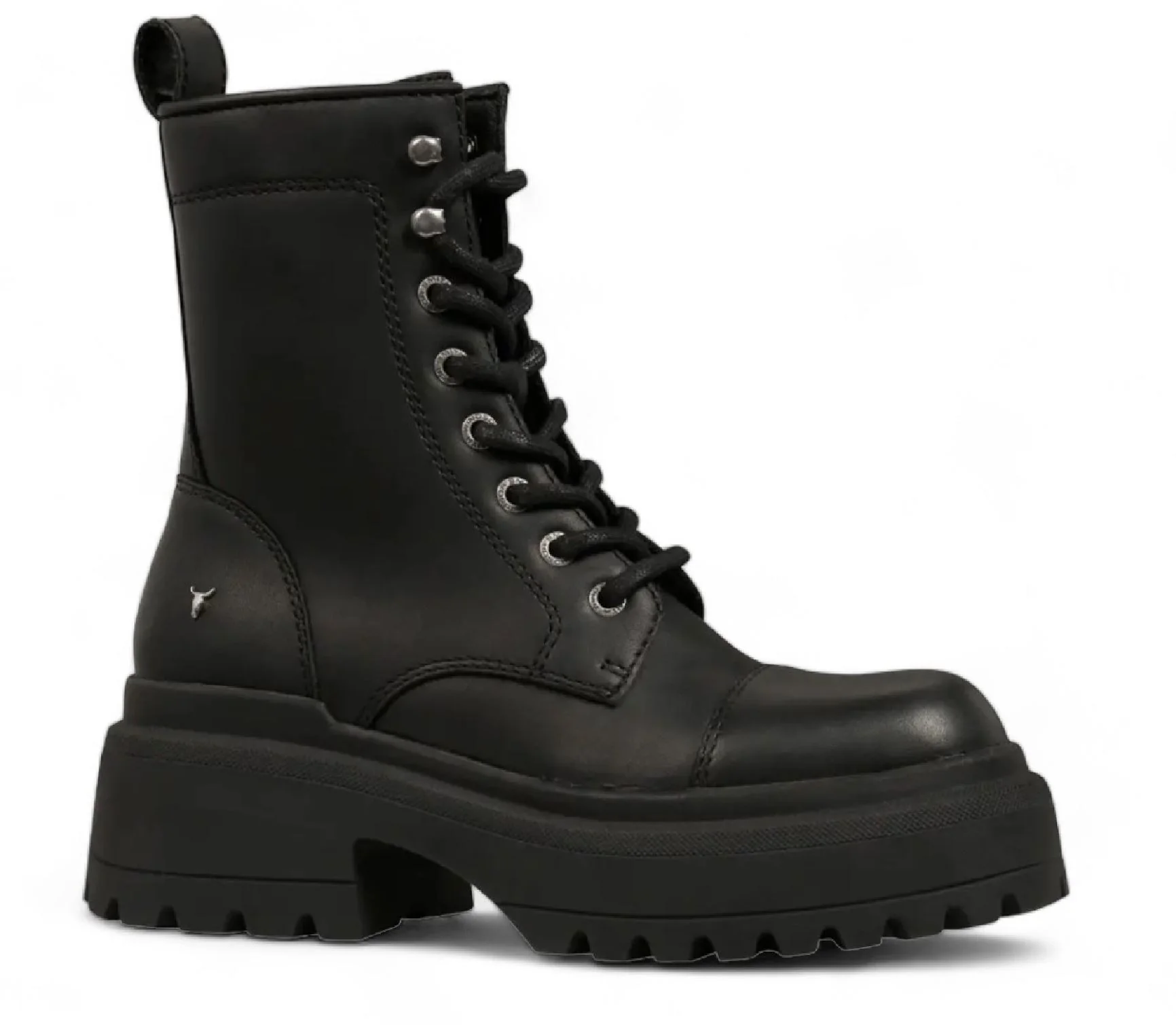 Windsorsmith Leather Chunky Combat Boots - Destroy - Image 3
