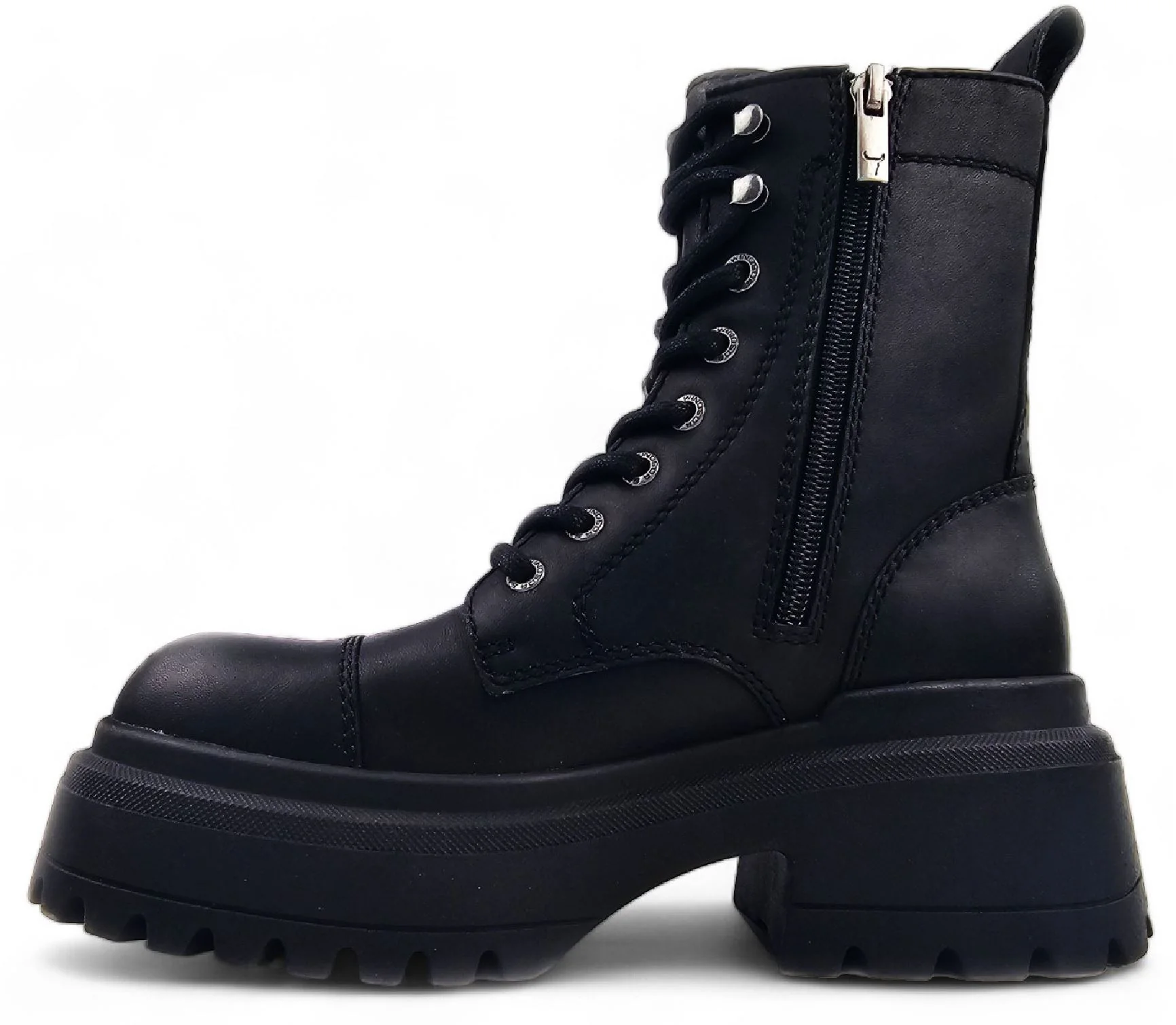 Windsorsmith Leather Chunky Combat Boots - Destroy - Image 4