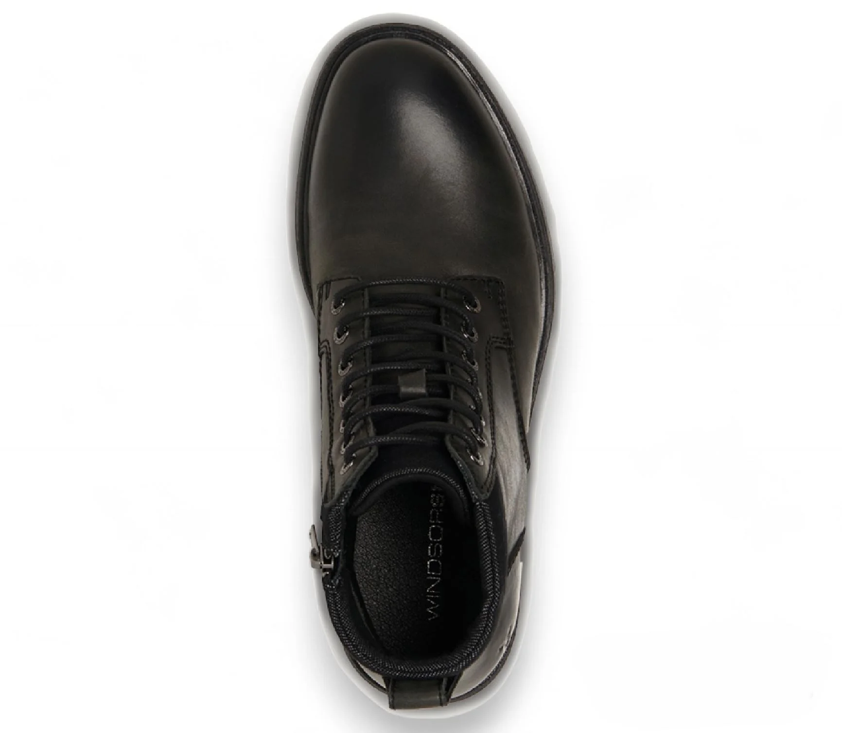 Windsorsmith Black Leather Casual Chelsea Boots - Beau - Image 4