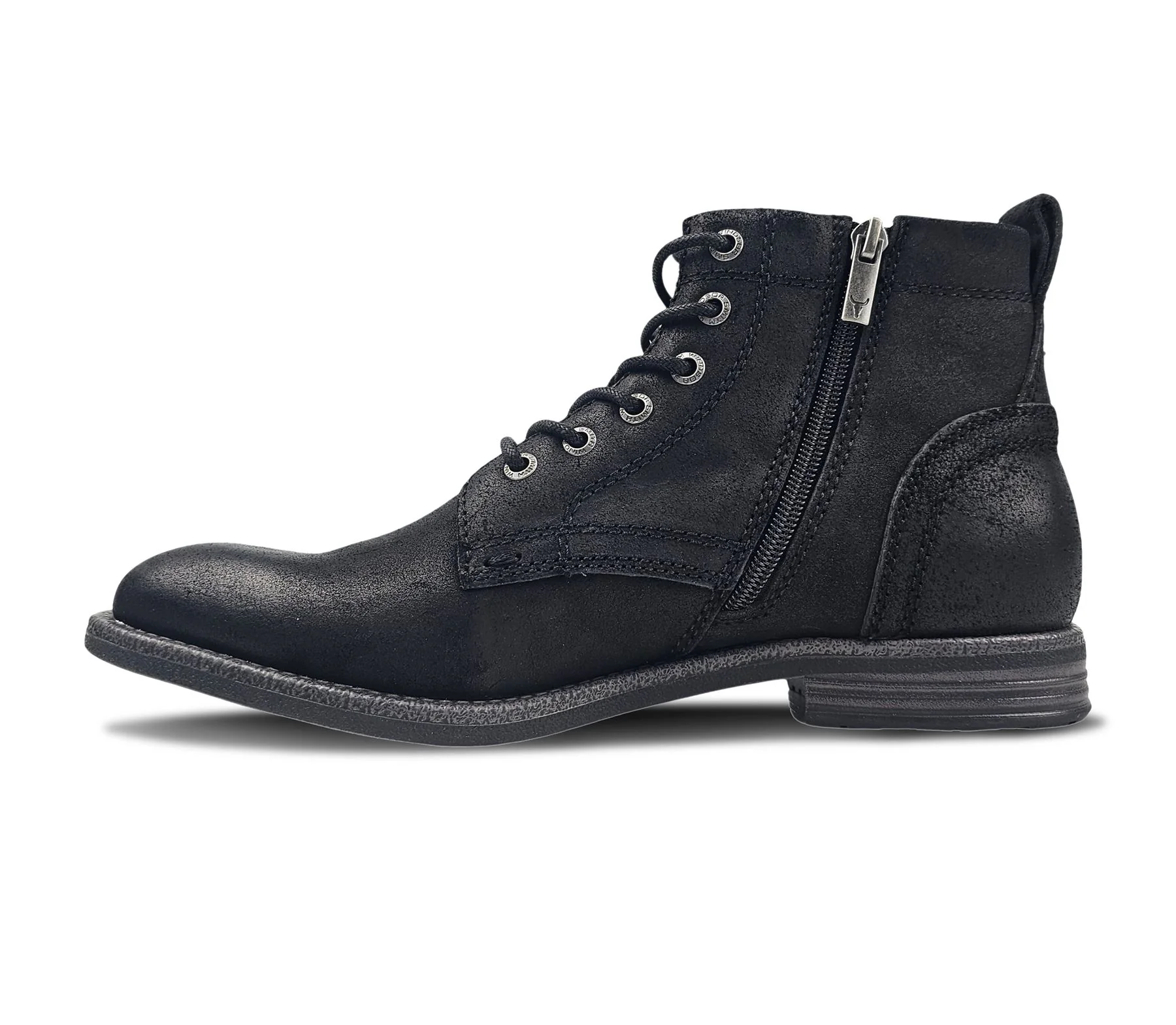 Windsorsmith Black Leather Casual Desert Boots - Sebastien - Image 4