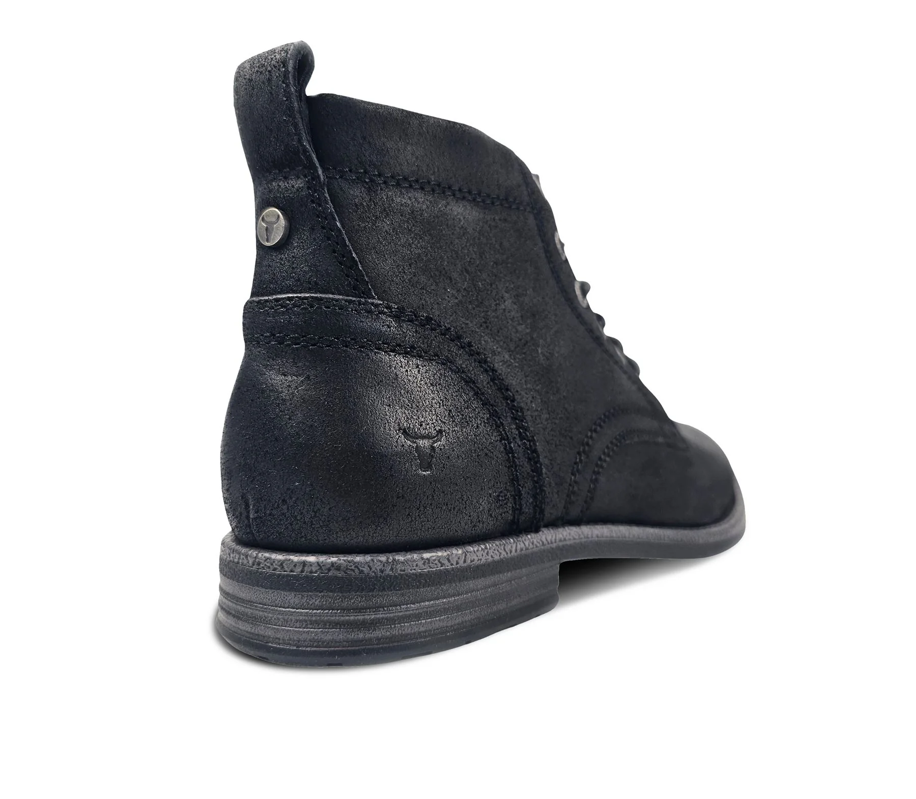 Windsorsmith Black Leather Casual Desert Boots - Sebastien - Image 5