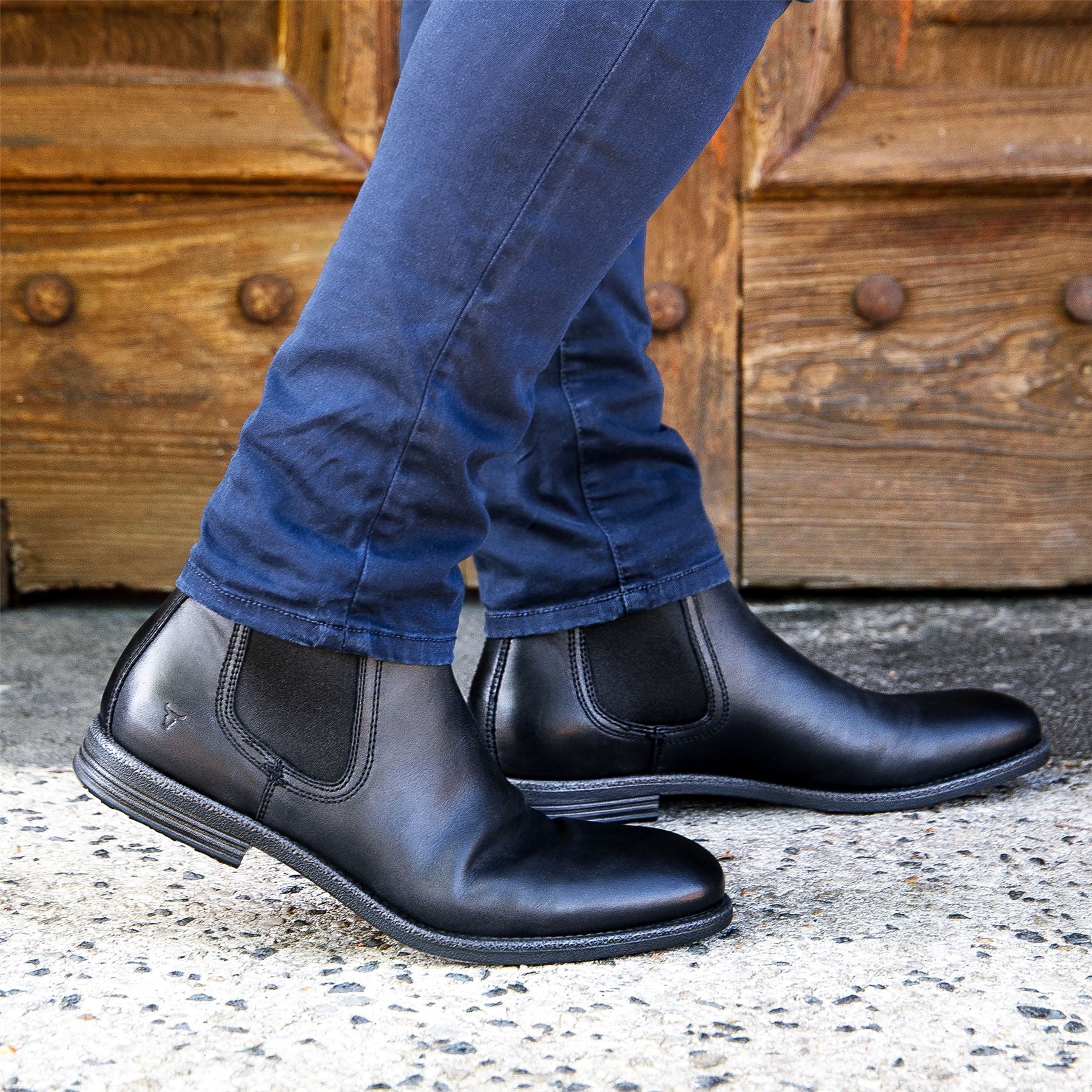 Windsorsmith Black Leather Chelsea Ankle Boots - Sergio - Image 7