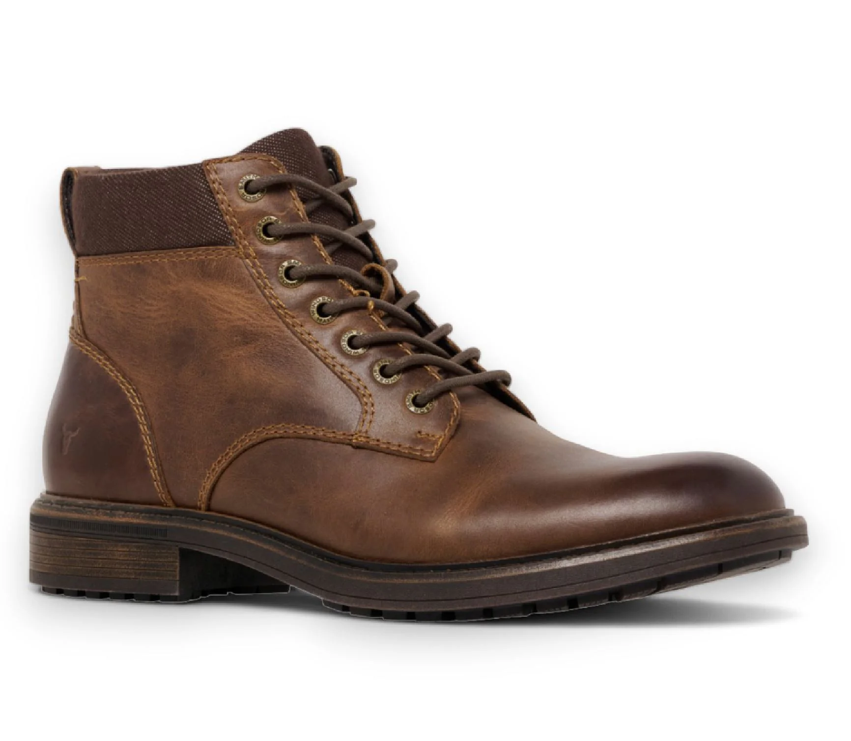 Windsorsmith Brown Leather Casual Chelsea Boots - Beau - Image 3