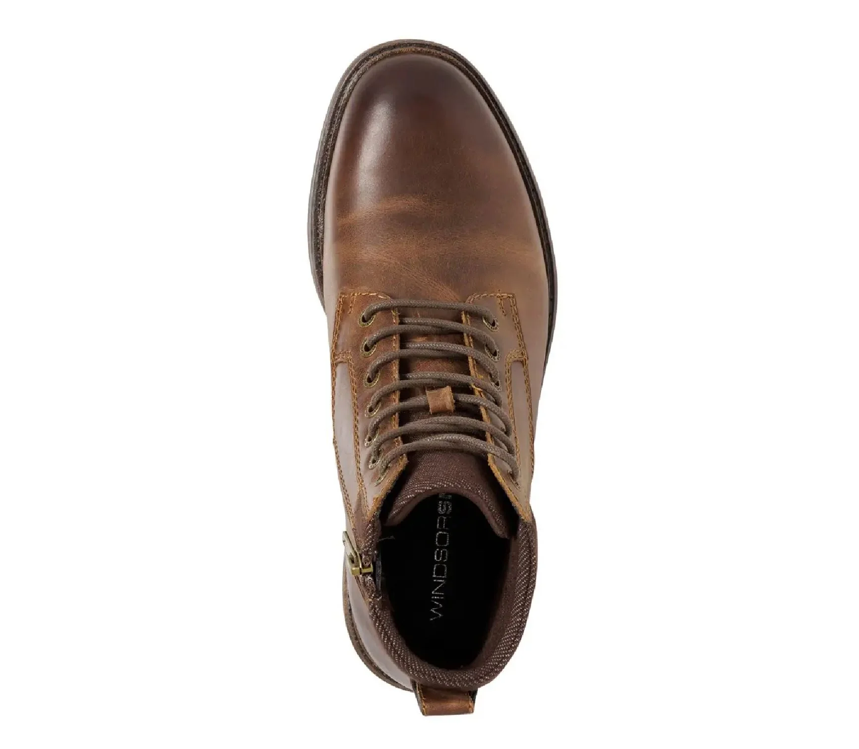Windsorsmith Brown Leather Casual Chelsea Boots - Beau - Image 5