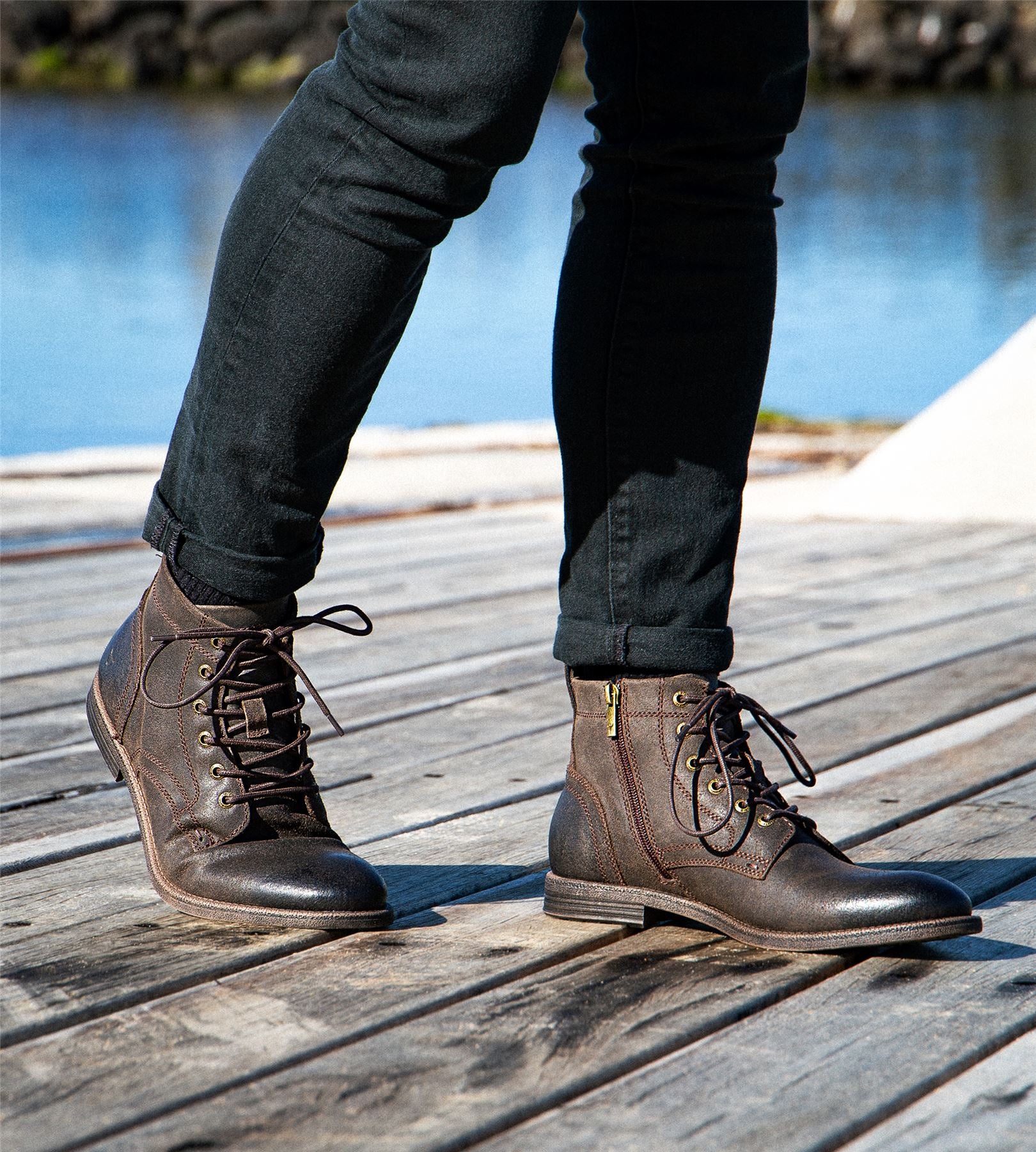 Windsorsmith Brown Leather Casual Desert Boots - Sebastien - Image 7