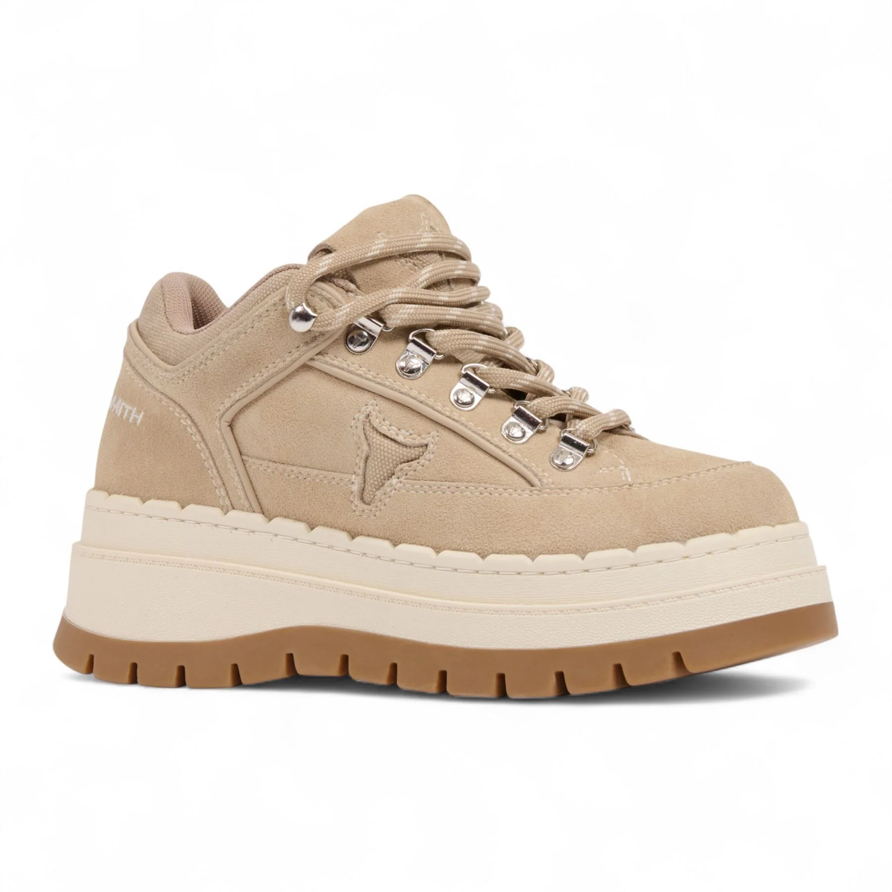 Windsorsmith Womens Sand Brown Suede Chunky Platform Sneakers Trainers - Ultimatum - Image 4