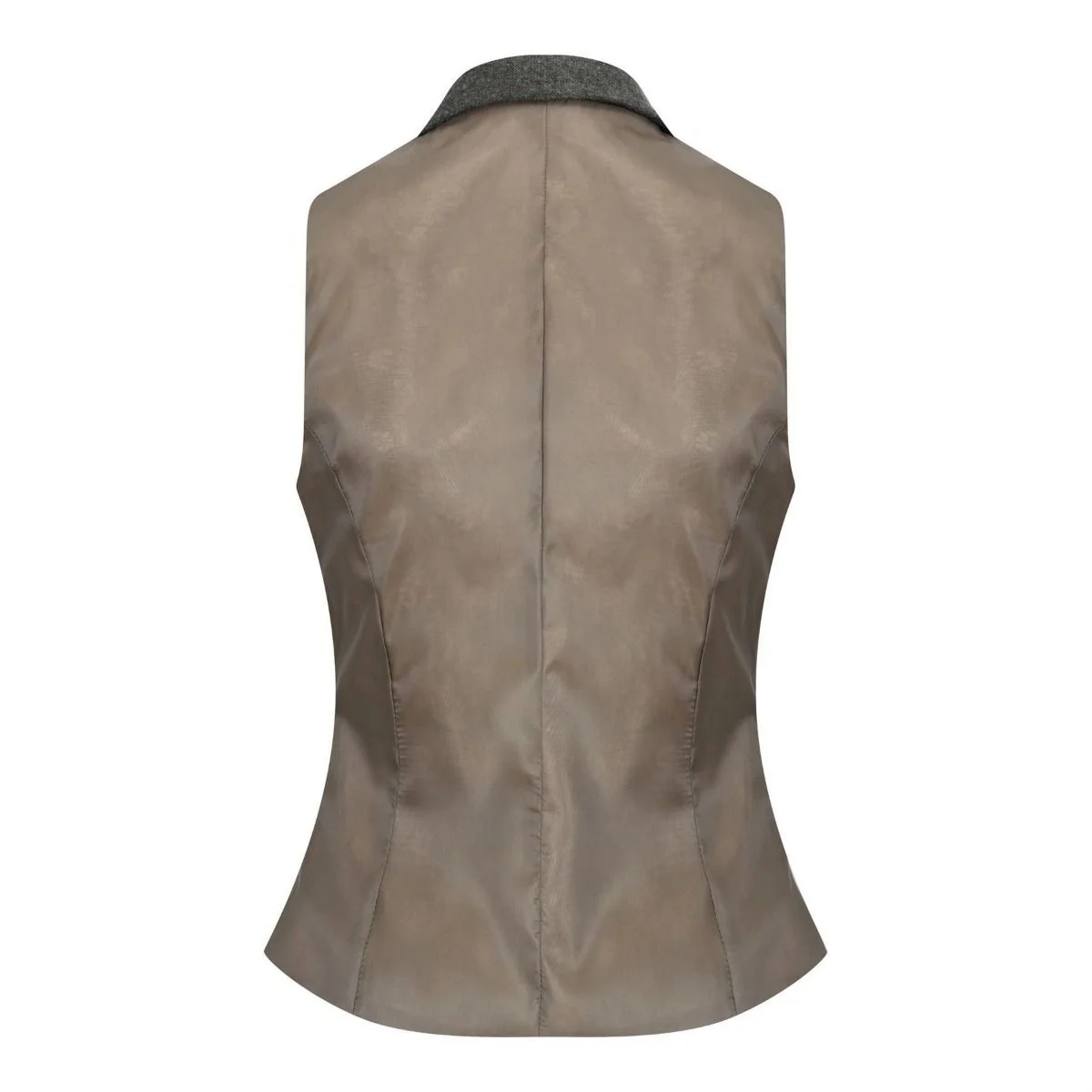 Womens 1920s Olive Green Wool Classic Retro Vintage Waistcoat - Image 2